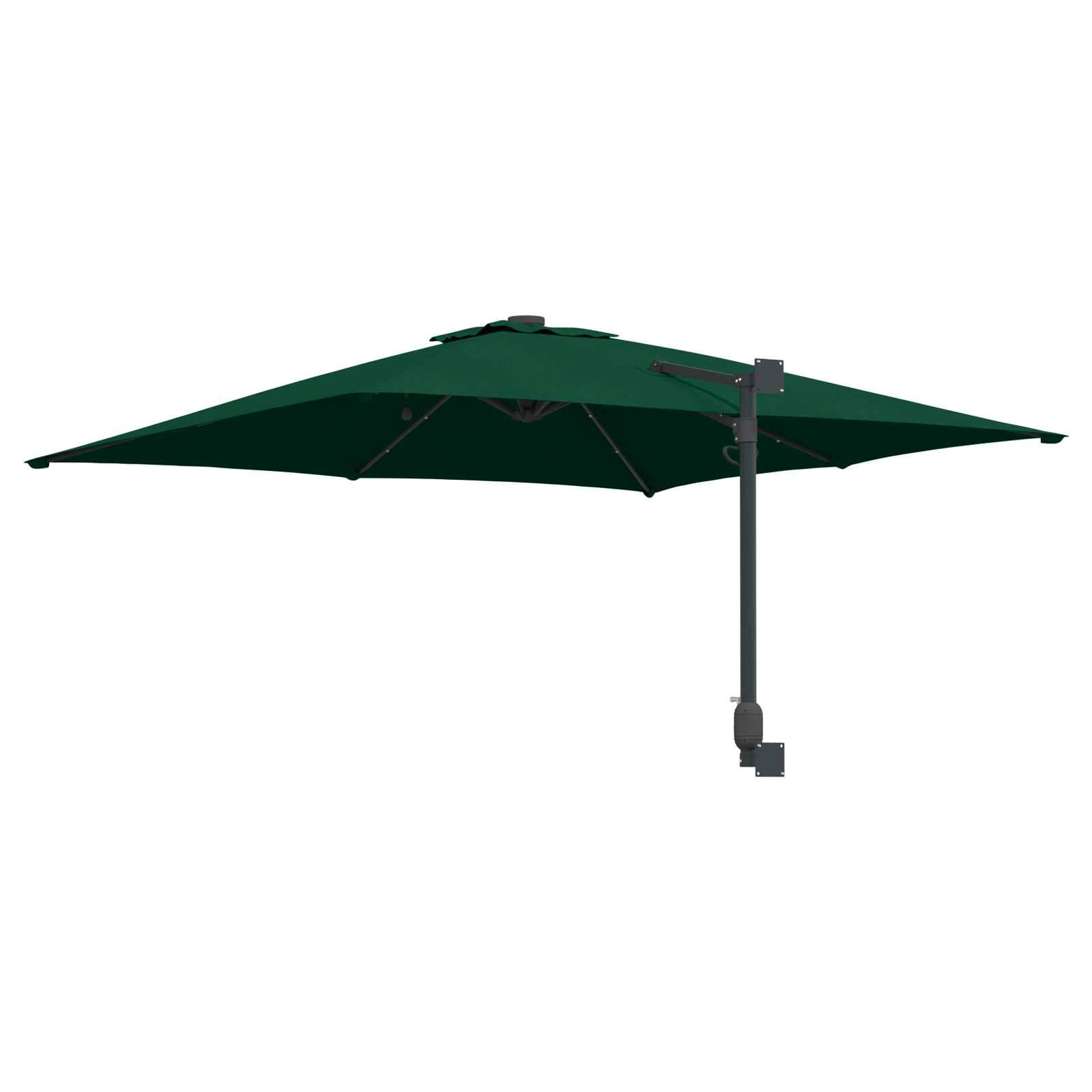 Hageparasol grønn 248.5 x 247.5 x 160 cm stoff
