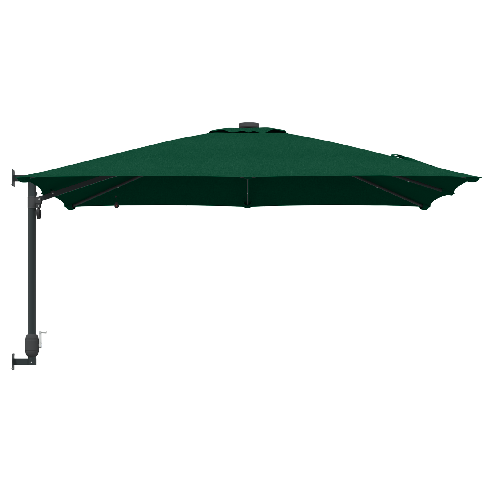 Hageparasol grønn 248.5 x 247.5 x 160 cm stoff