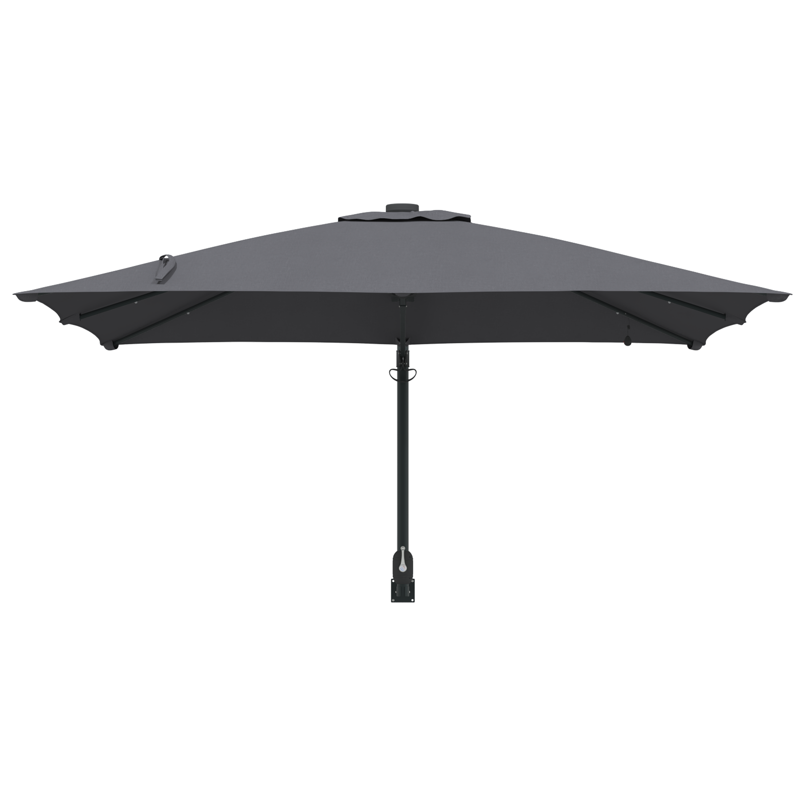 Hageparasol Antrasitt 248.5 x 247.5 x 160 cm stoff