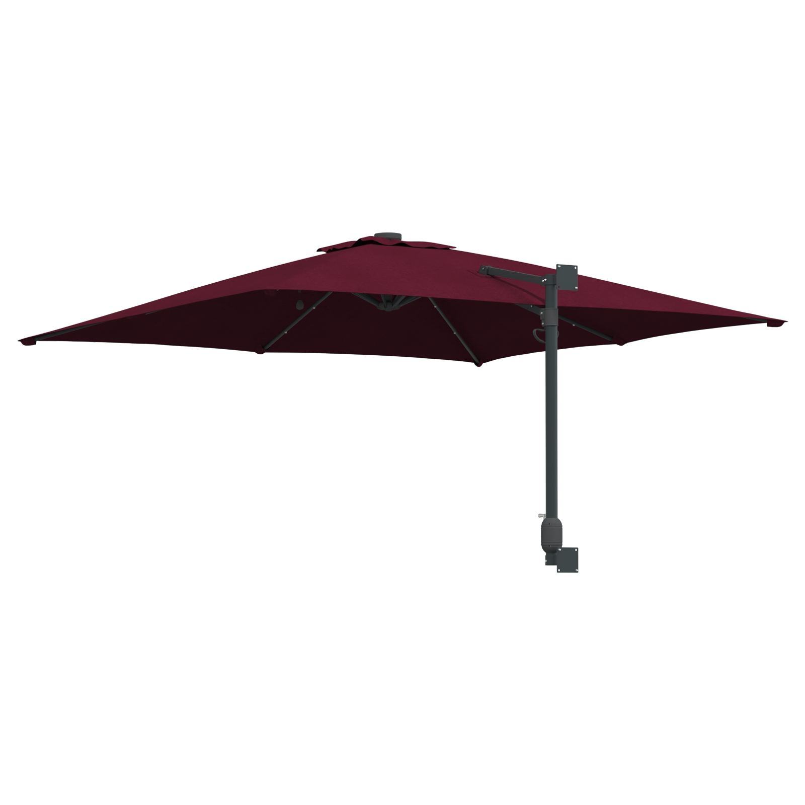 Hageparasol Vinrød 248.5 x 247.5 x 160 cm stoff
