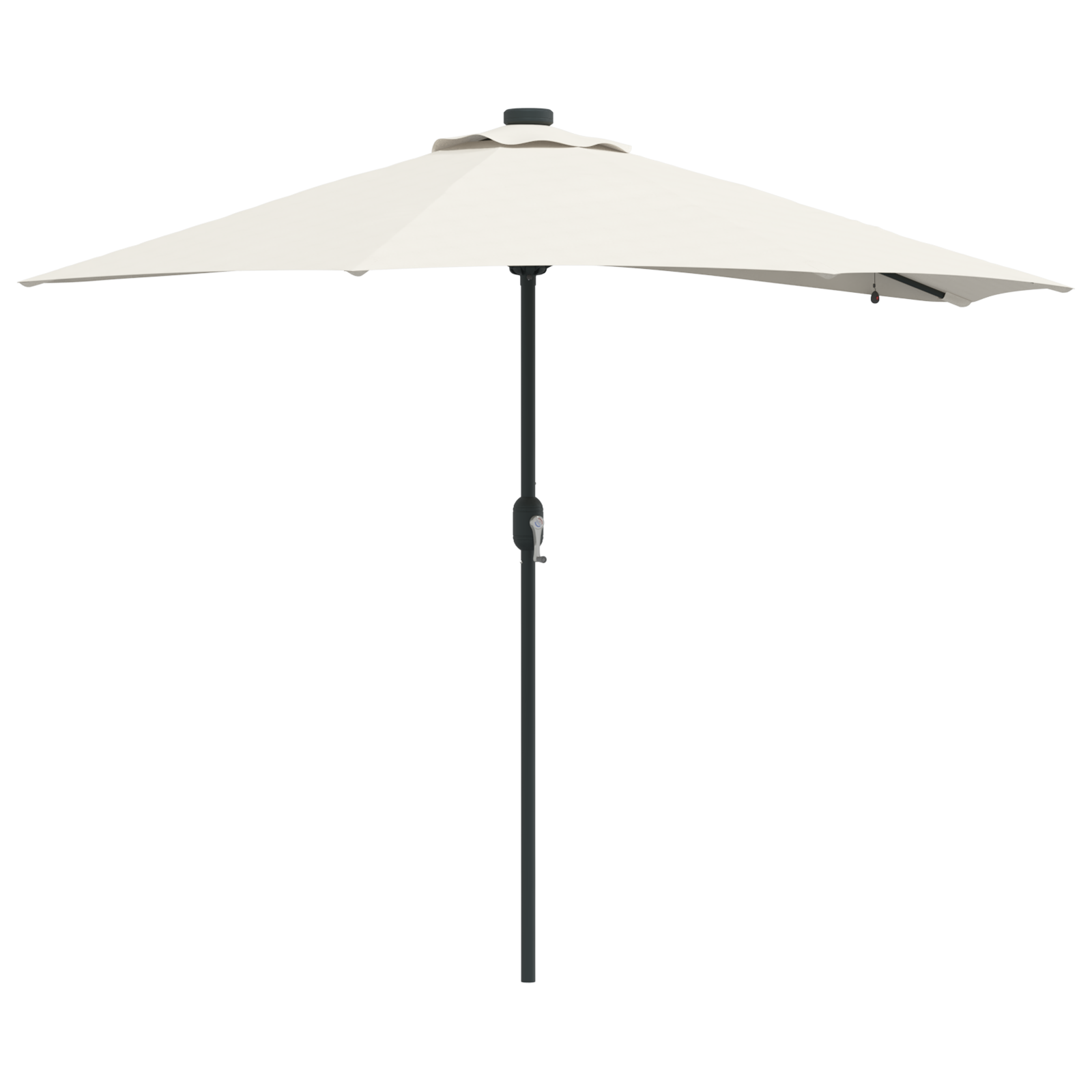 Hageparasol sand 294 x 150 x 223 cm stoff