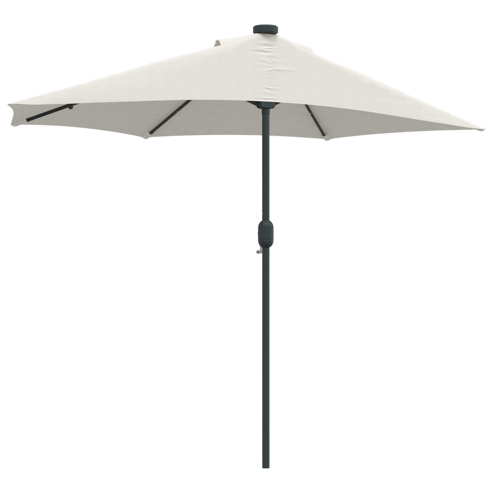 Hageparasol sand 294 x 150 x 223 cm stoff