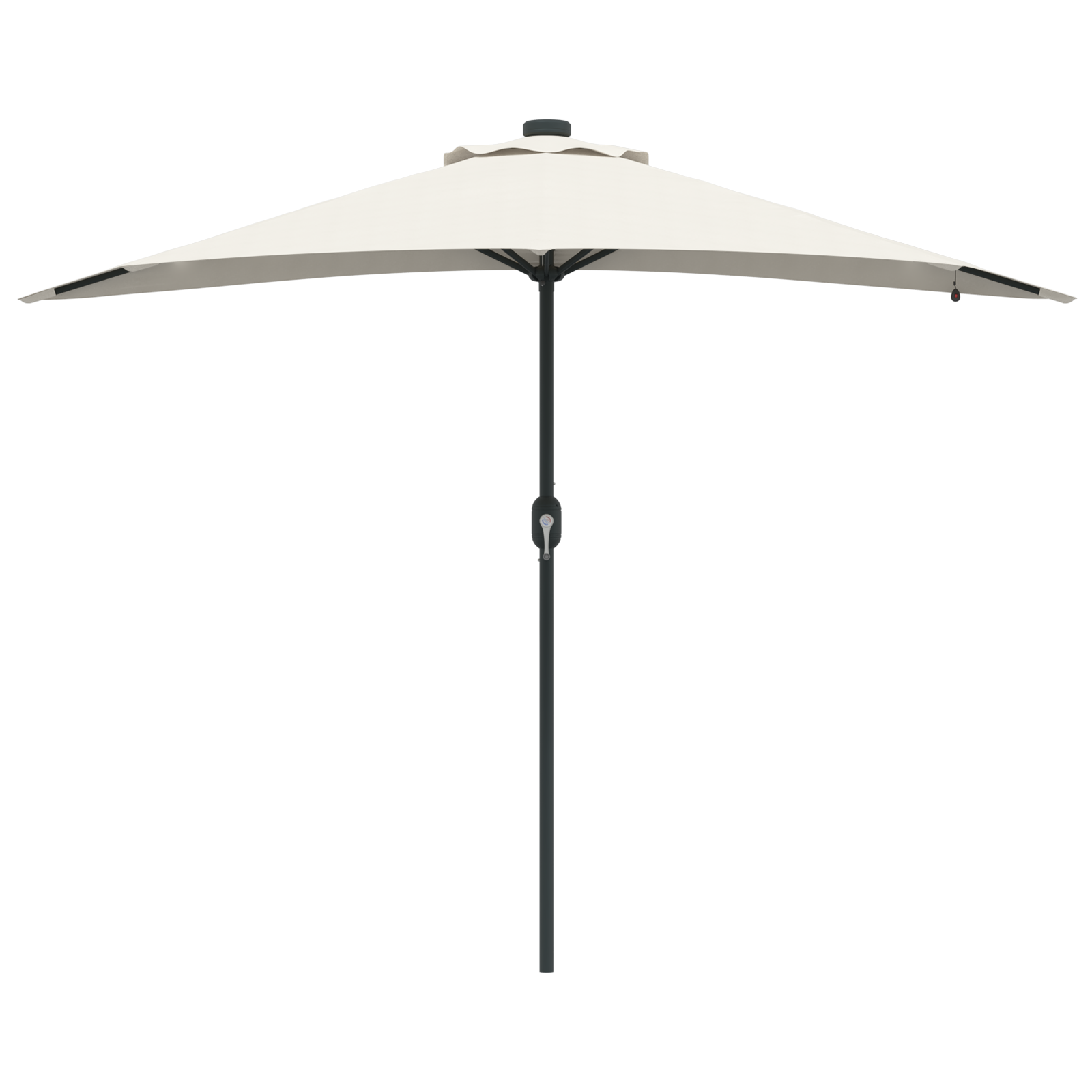 Hageparasol sand 294 x 150 x 223 cm stoff