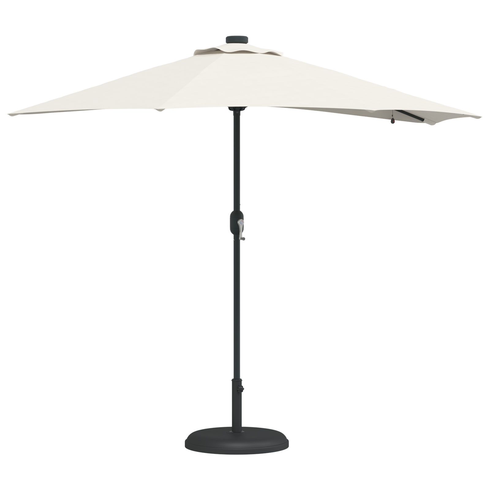 Hageparasol sand 294 x 150 x 223 cm stoff