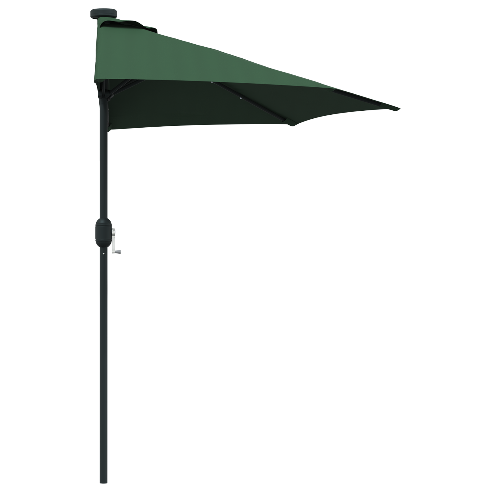 Hageparasol grønn 294 x 150 x 223 cm stoff