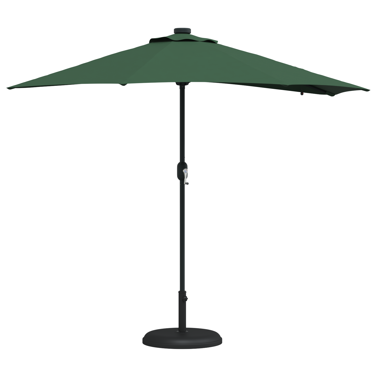 Hageparasol grønn 294 x 150 x 223 cm stoff