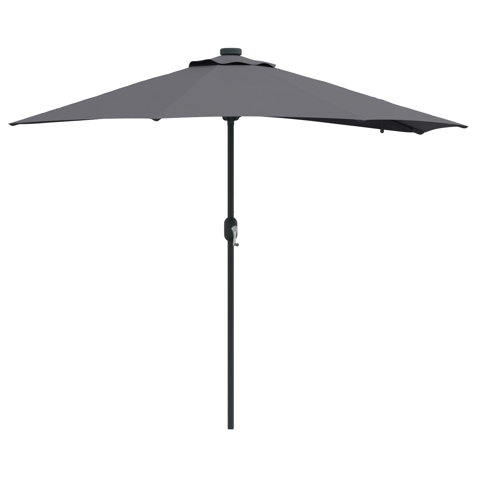 Hageparasol Antrasitt 294 x 150 x 223 cm stoff