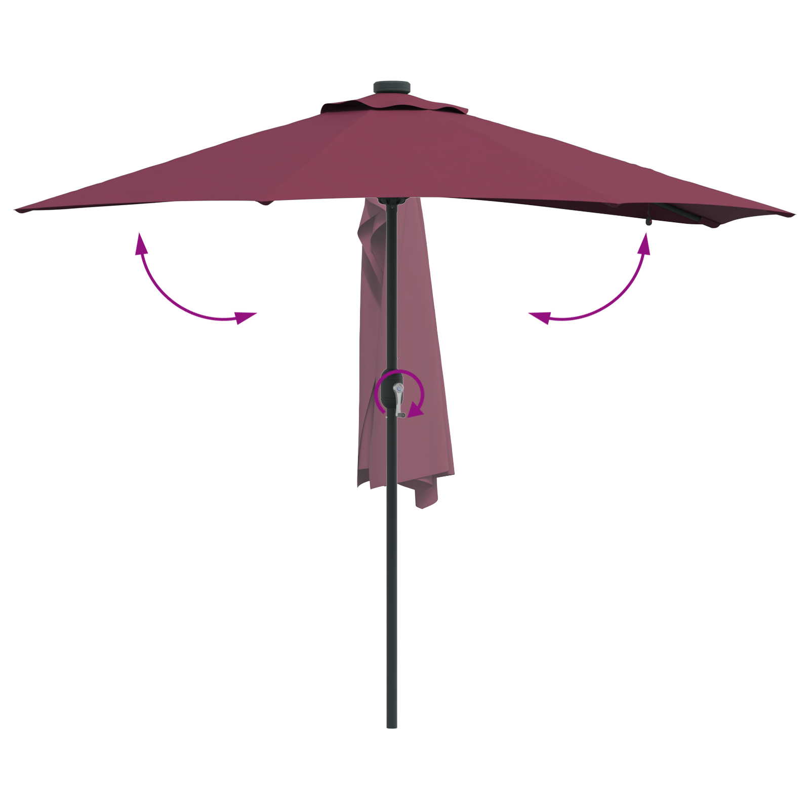 Hageparasol Vinrød 294 x 150 x 223 cm stoff
