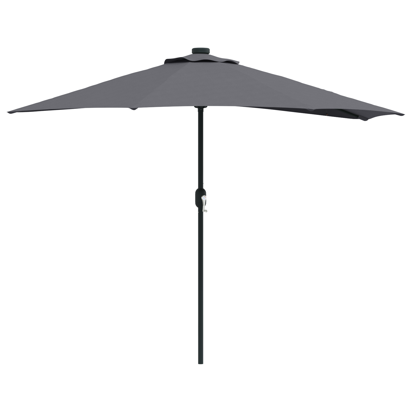 Hageparasol Antrasitt 294 x 150 x 224 cm stoff