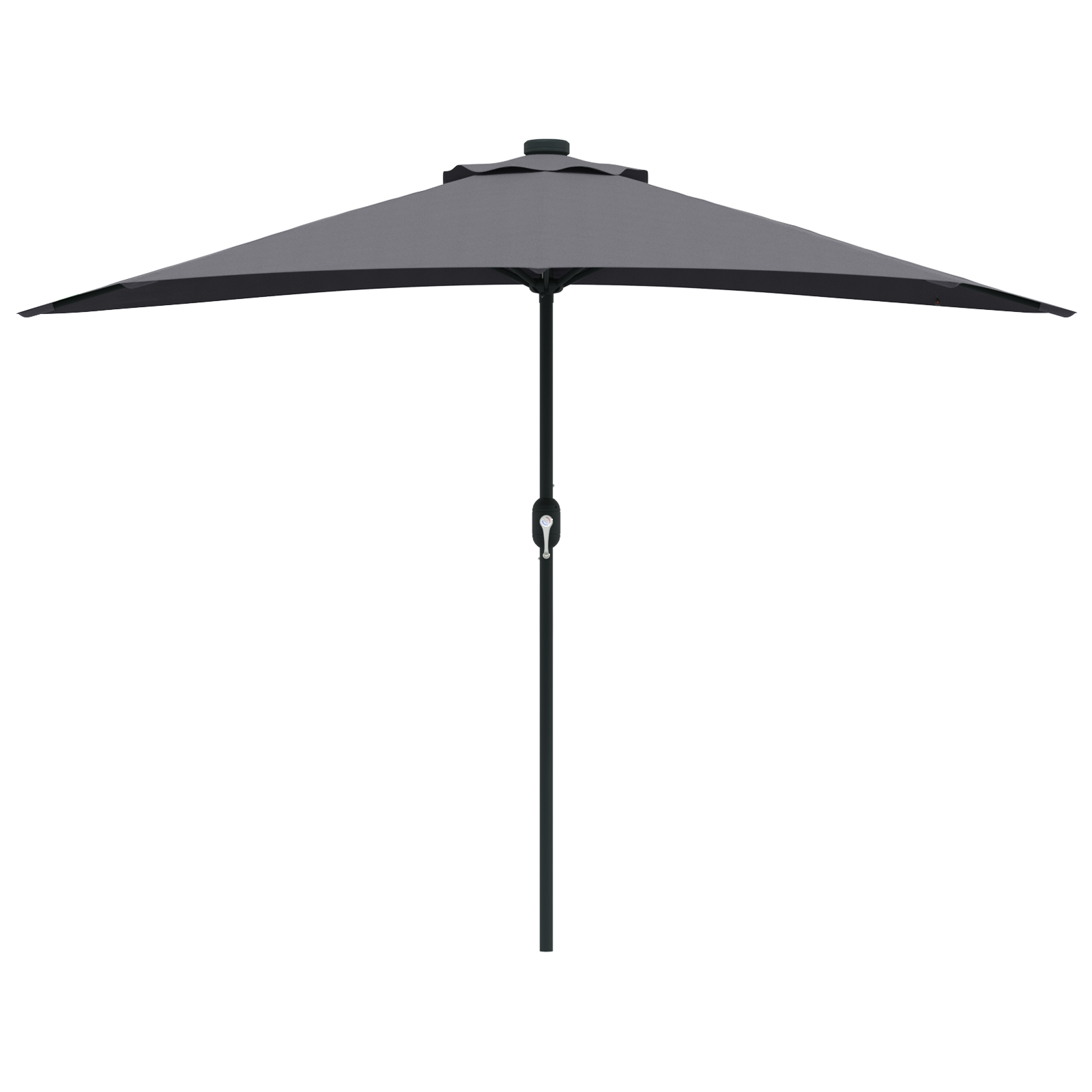 Hageparasol Antrasitt 294 x 150 x 224 cm stoff