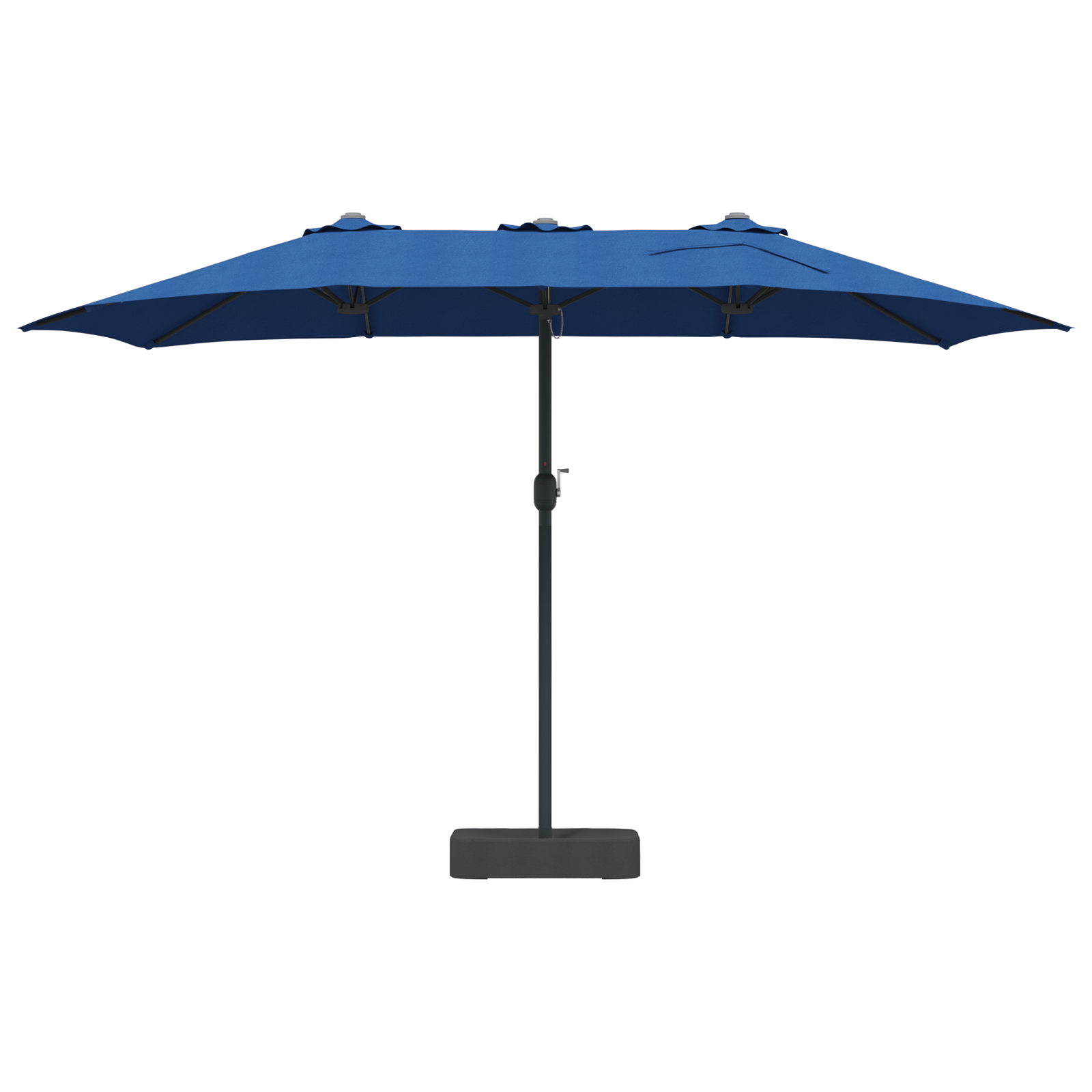 Hageparasol Blå 385 x 209 x 244 cm stoff