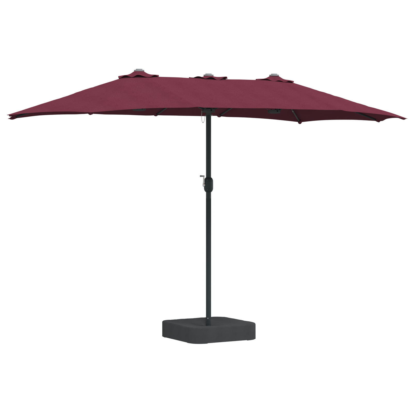 Hageparasol Vinrød 385 x 209 x 244 cm stoff