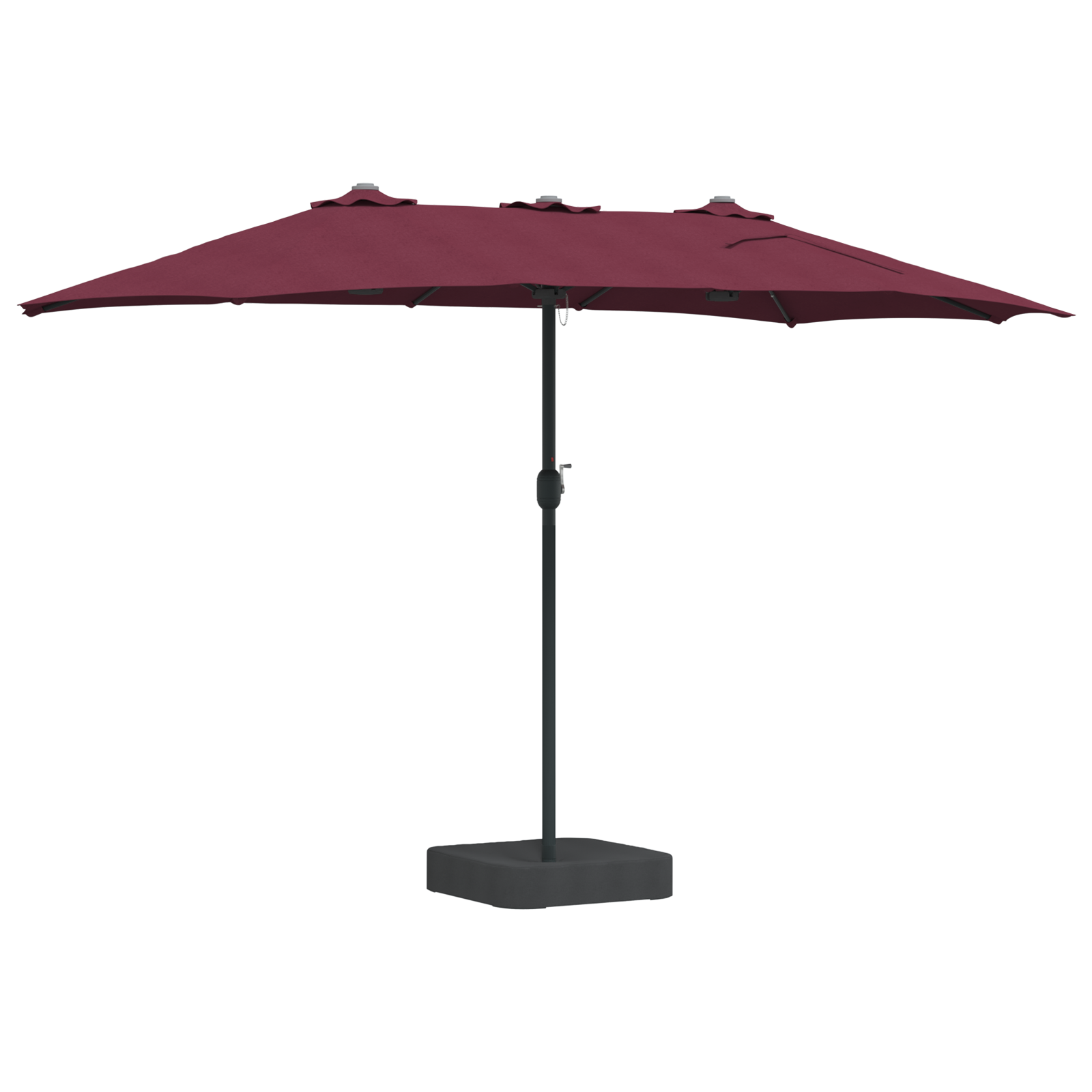 Hageparasol Vinrød 385 x 209 x 244 cm stoff