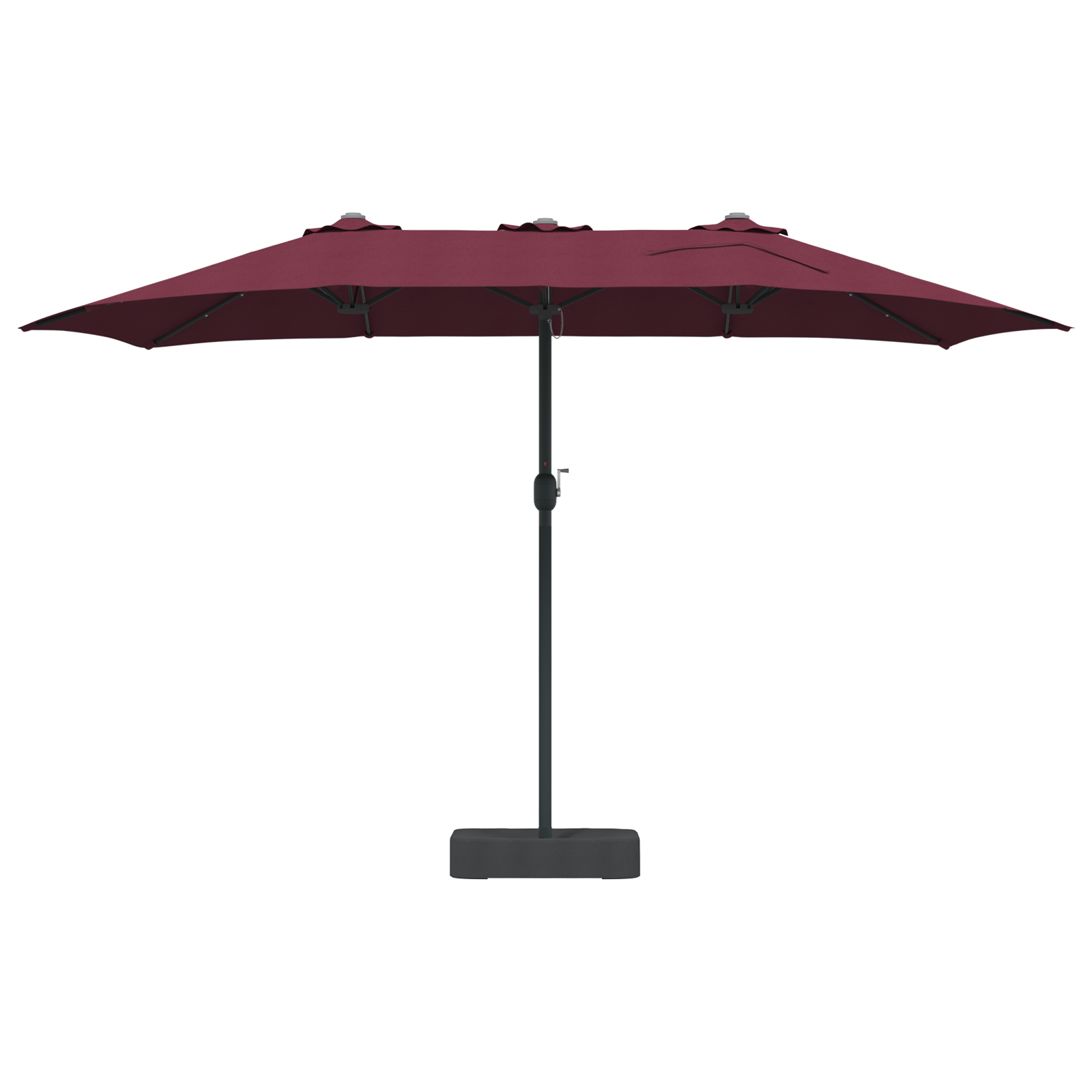 Hageparasol Vinrød 385 x 209 x 244 cm stoff