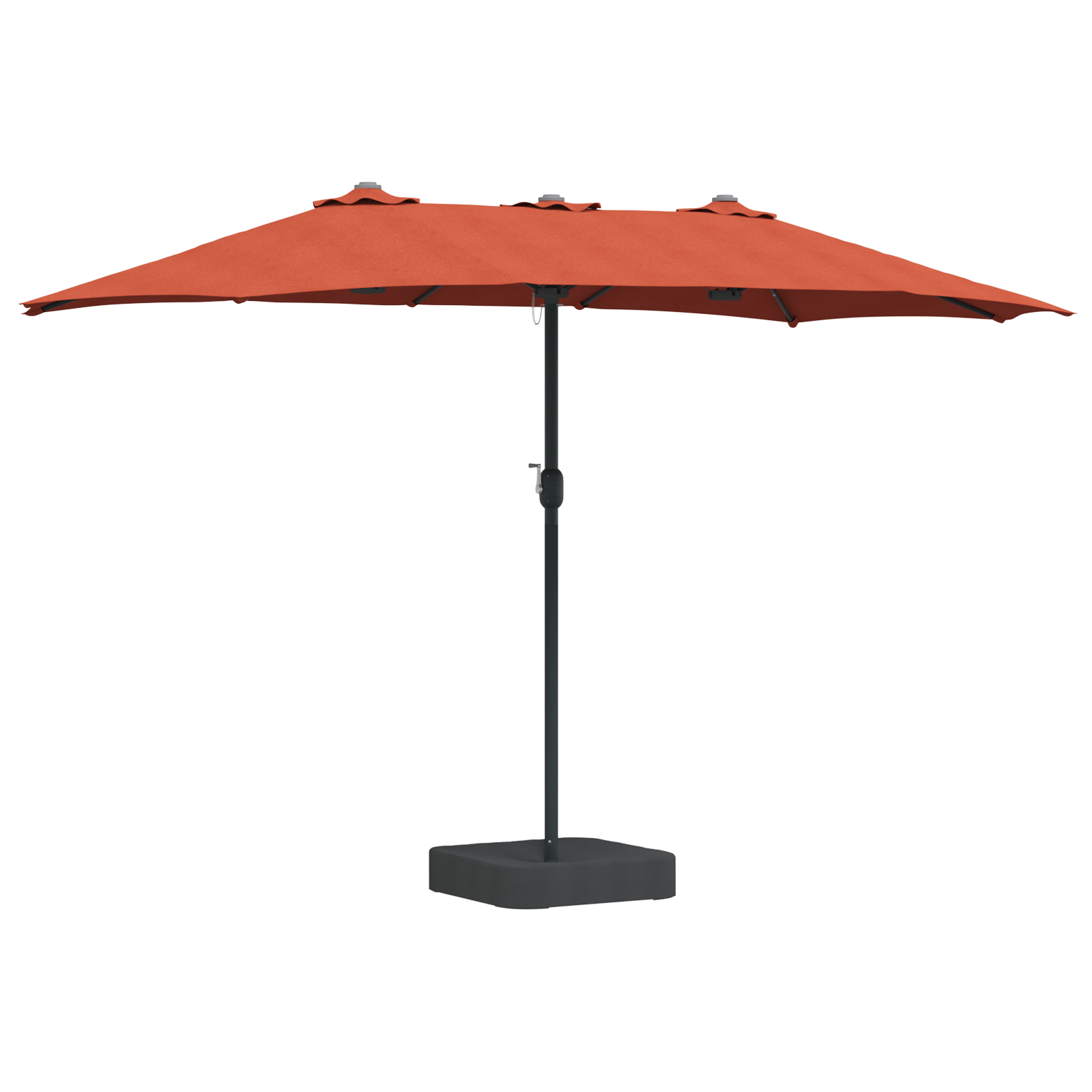Hageparasol Terrakotta 385 x 209 x 244 cm stoff