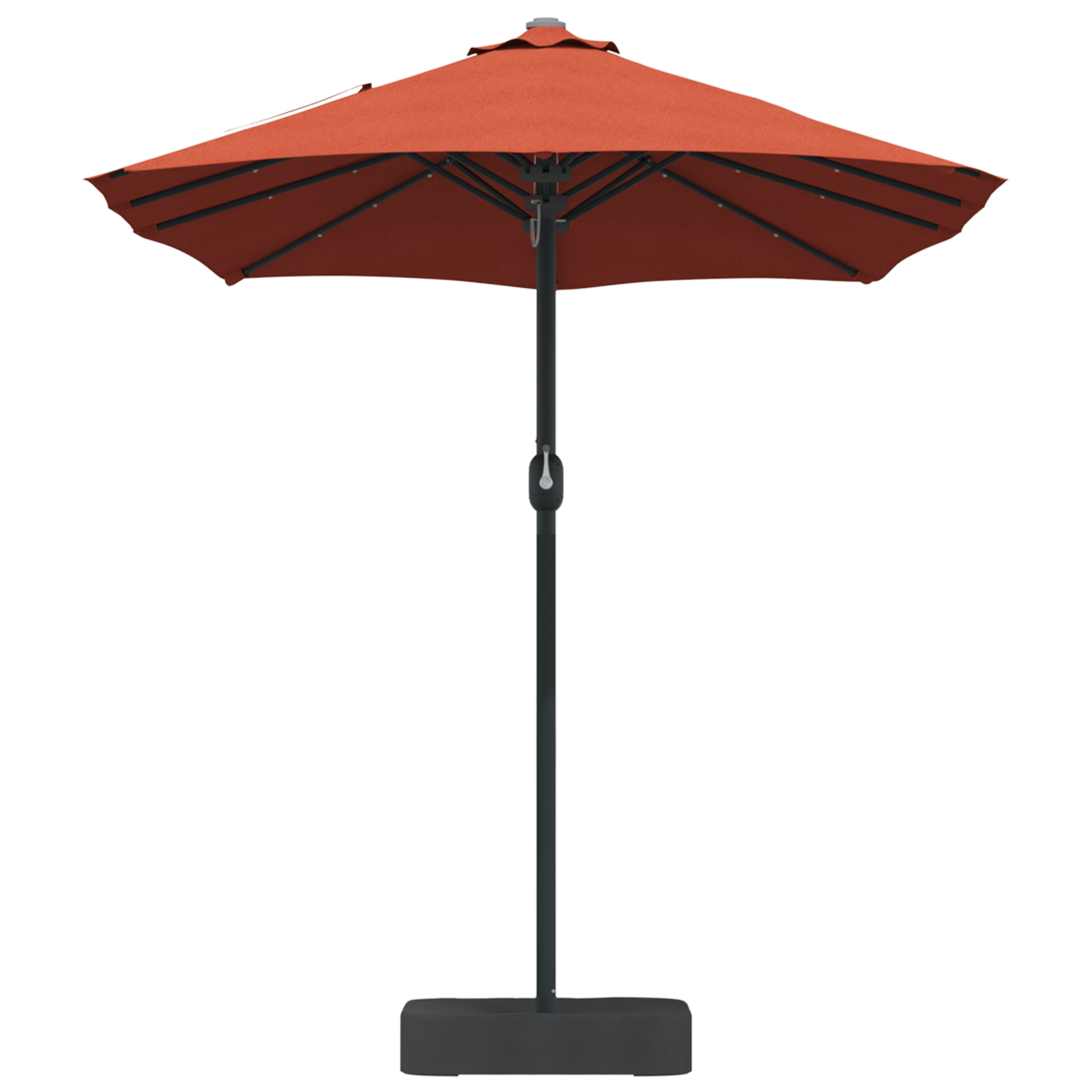 Hageparasol Terrakotta 385 x 209 x 244 cm stoff
