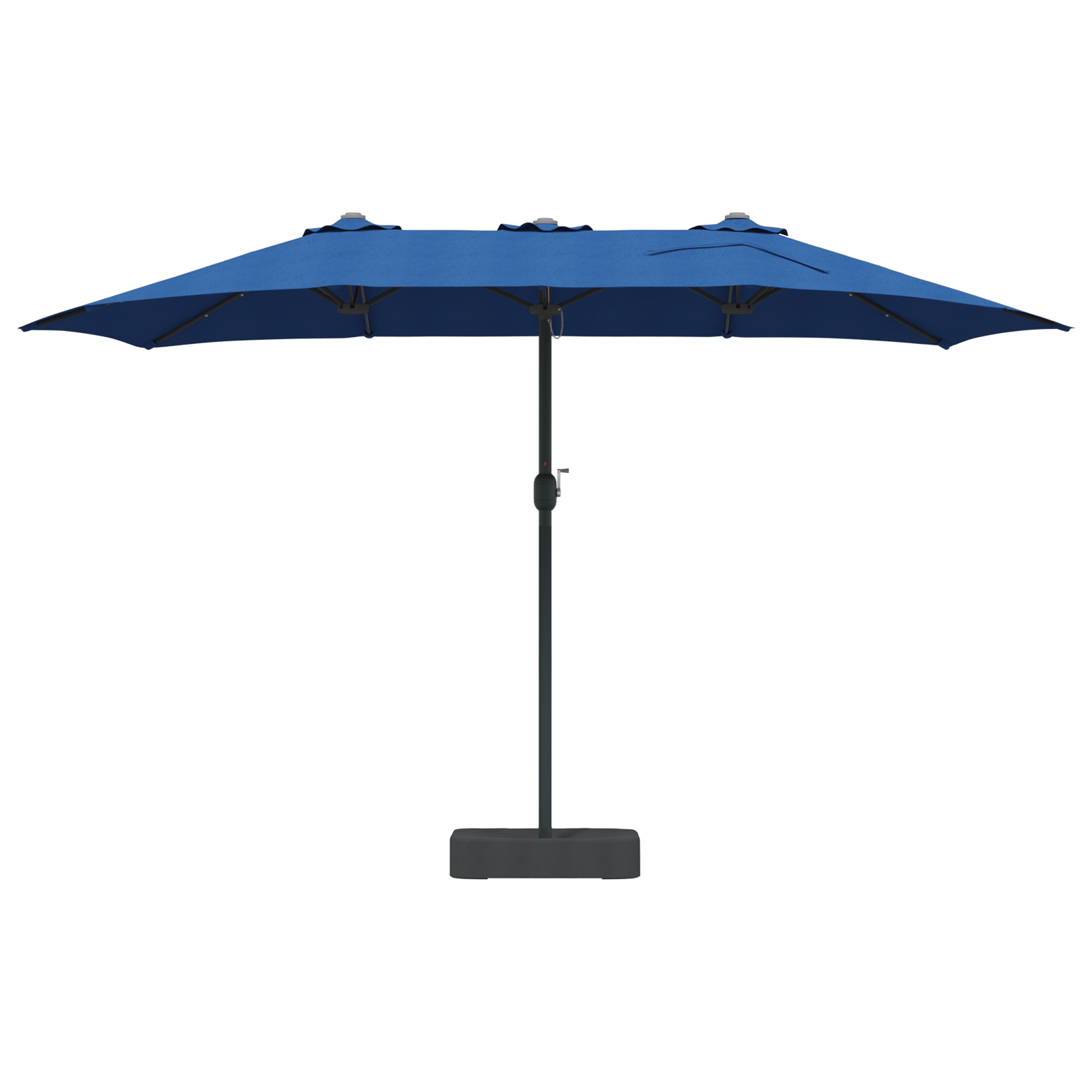 Hageparasol Blå 385 x 209 x 244 cm stoff