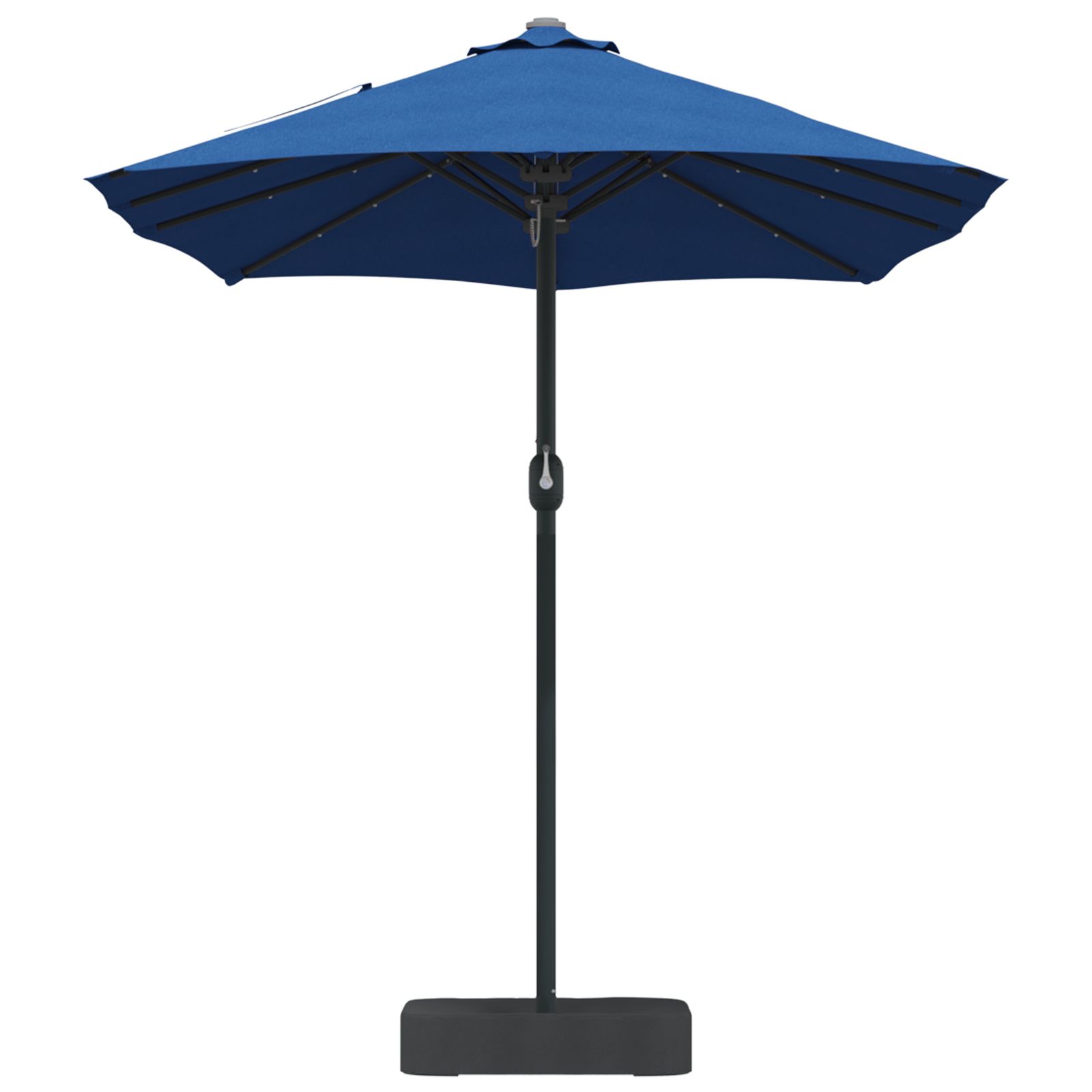 Hageparasol Blå 385 x 209 x 244 cm stoff