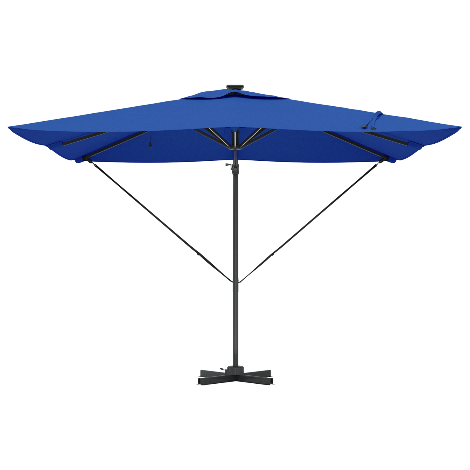 Cantilever Roma Parasol med LED-er Azure Blå 286x285x270 cm Aluminium