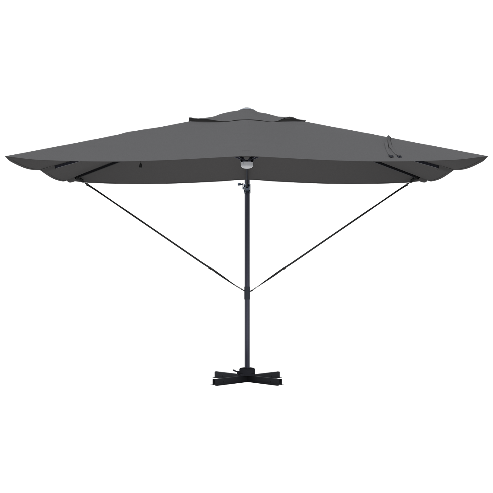 Cantilever Parasoll - Antrasitt Antrasitt Polyester Stor