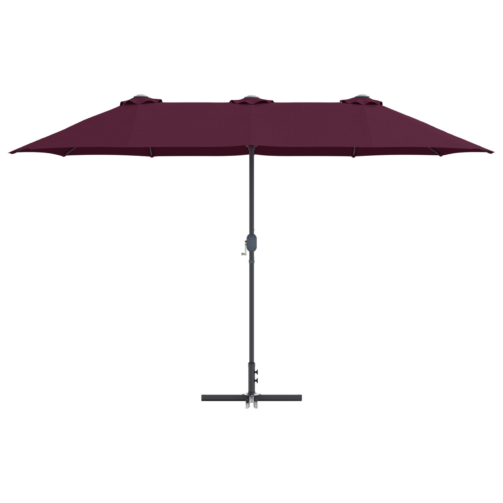 Hageparasol Vinrød 380 x 196 x 235 cm Pulverlakkert stål