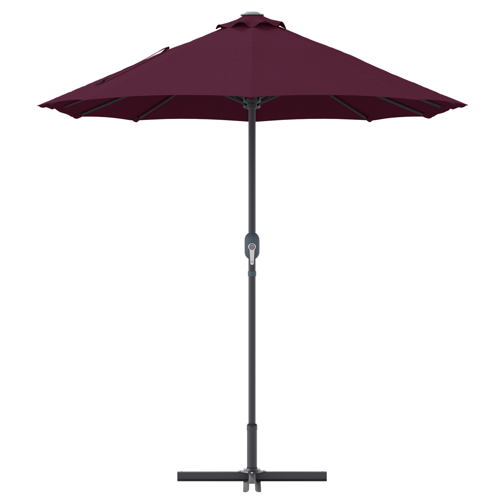 Hageparasol Vinrød 380 x 196 x 235 cm Pulverlakkert stål