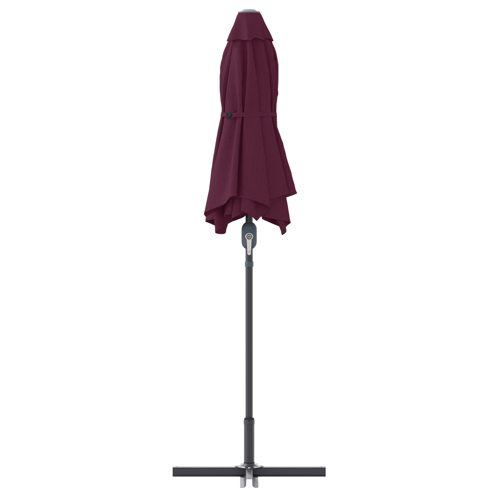 Hageparasol Vinrød 380 x 196 x 235 cm Pulverlakkert stål
