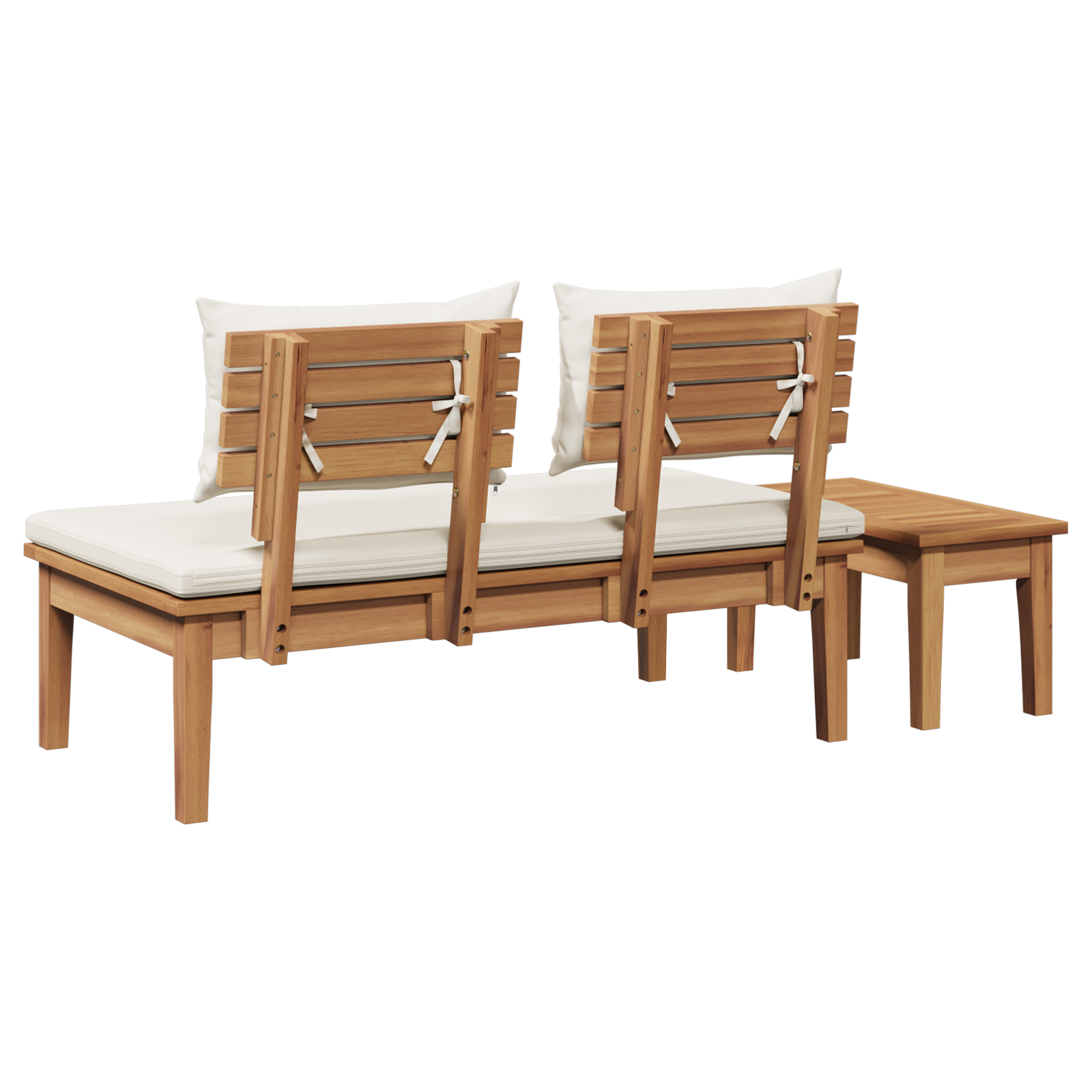 2-delt hagemøbelsett i solid teak