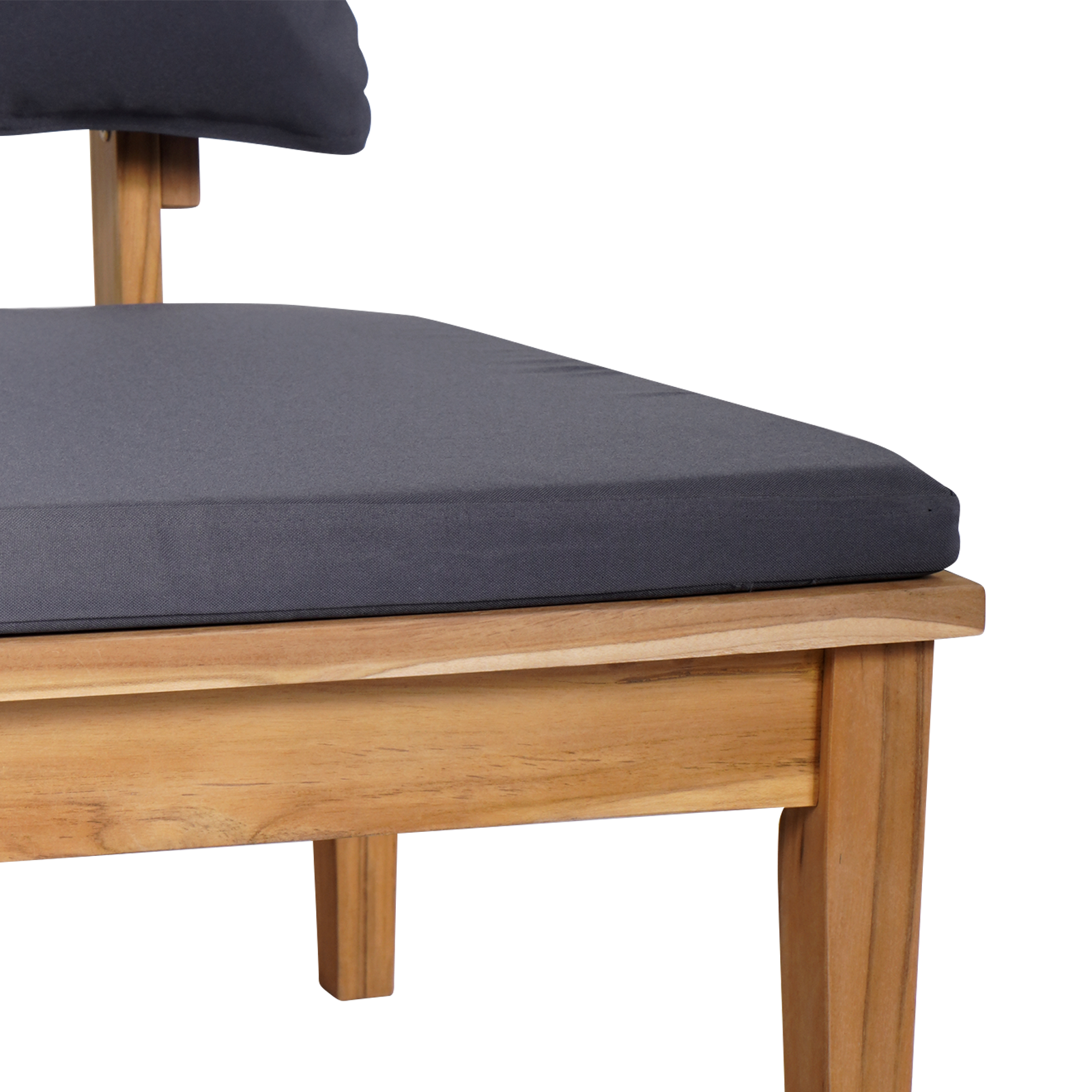 2-delt hagebenk sett solidt tre teak