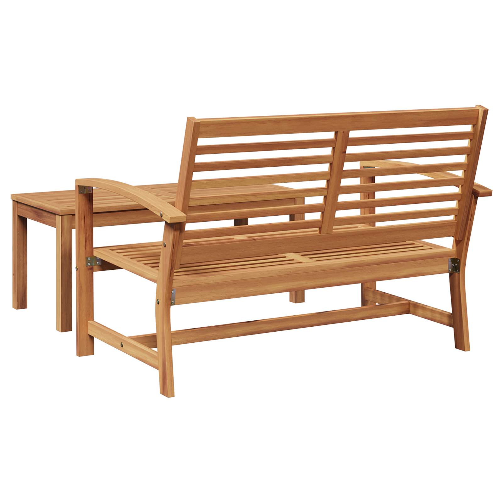 Hagesofa Set 2 pcs Brun Solid teaktre