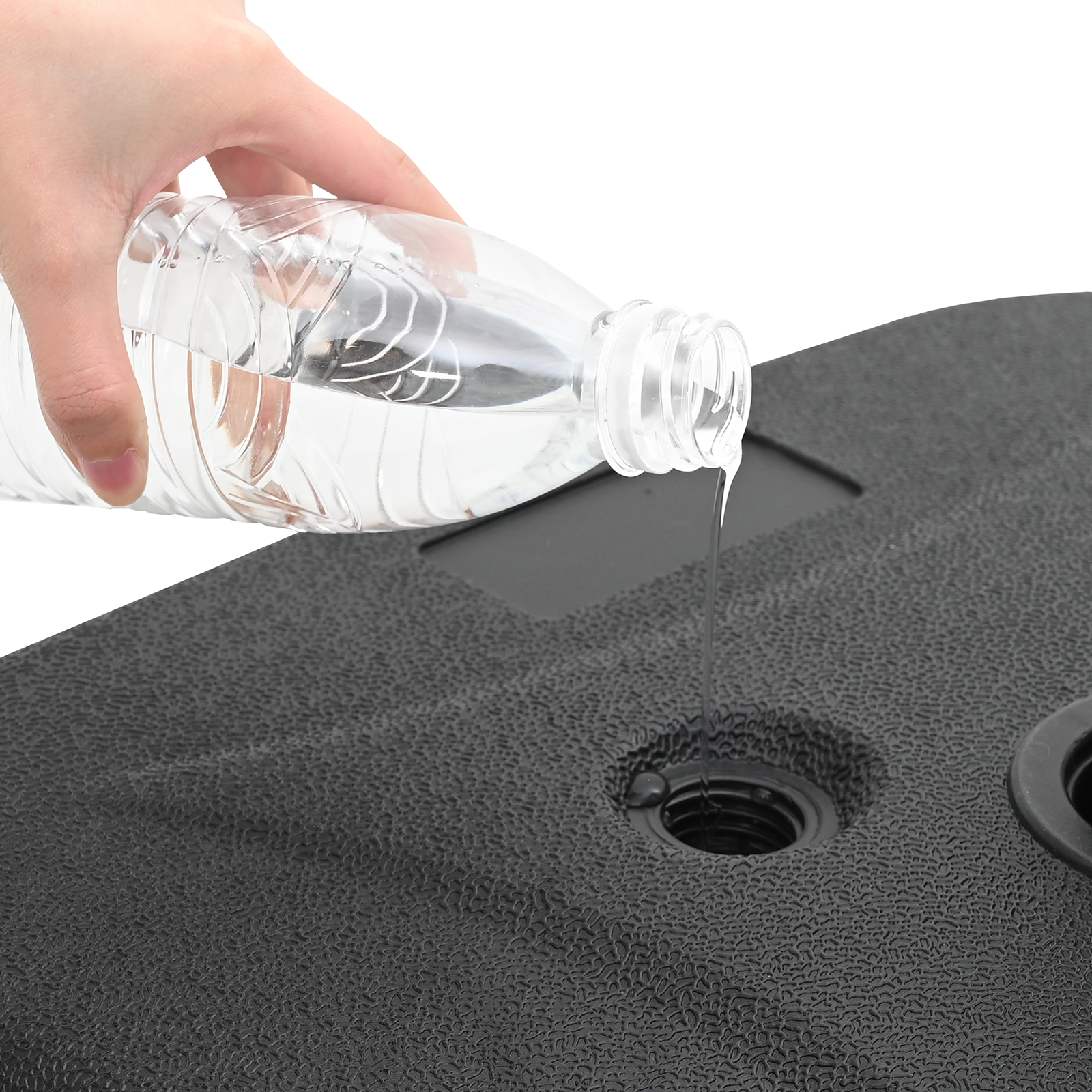 Utendørs parasolbase Svart 45 x 45 x 29.5 cm Plast