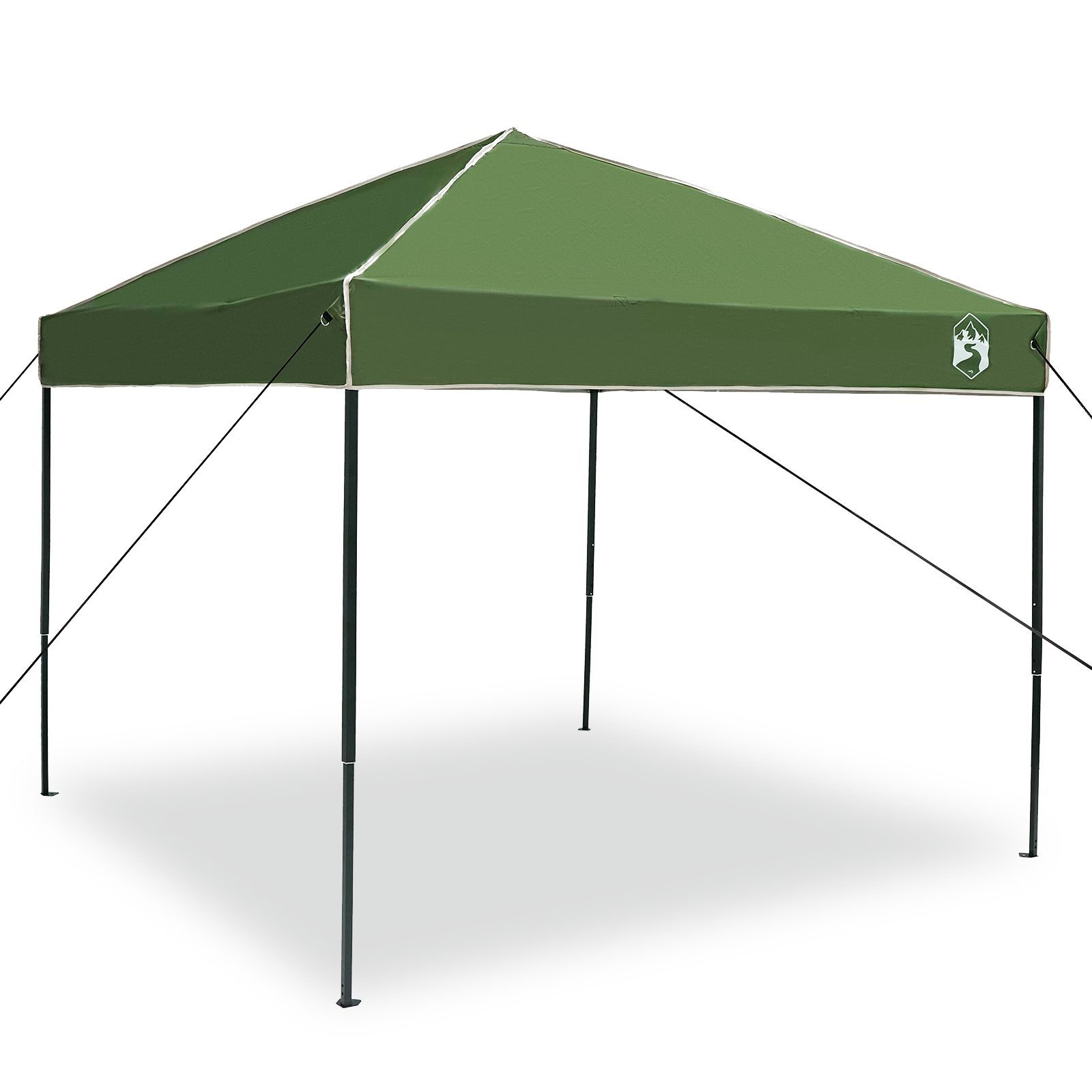 Canopy telt grønn 250 x 250 x 227 / 236 / 245 cm Oxford-stoff