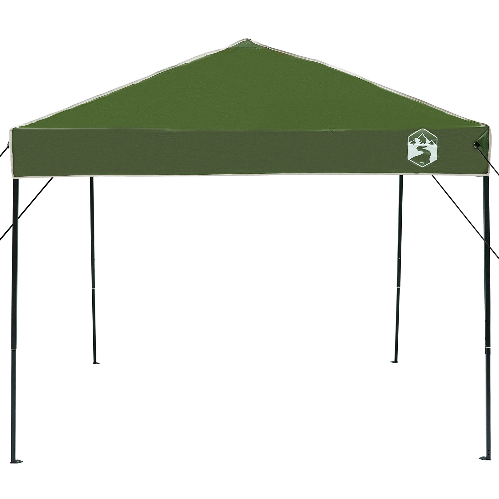 Canopy telt grønn 250 x 250 x 227 / 236 / 245 cm Oxford-stoff