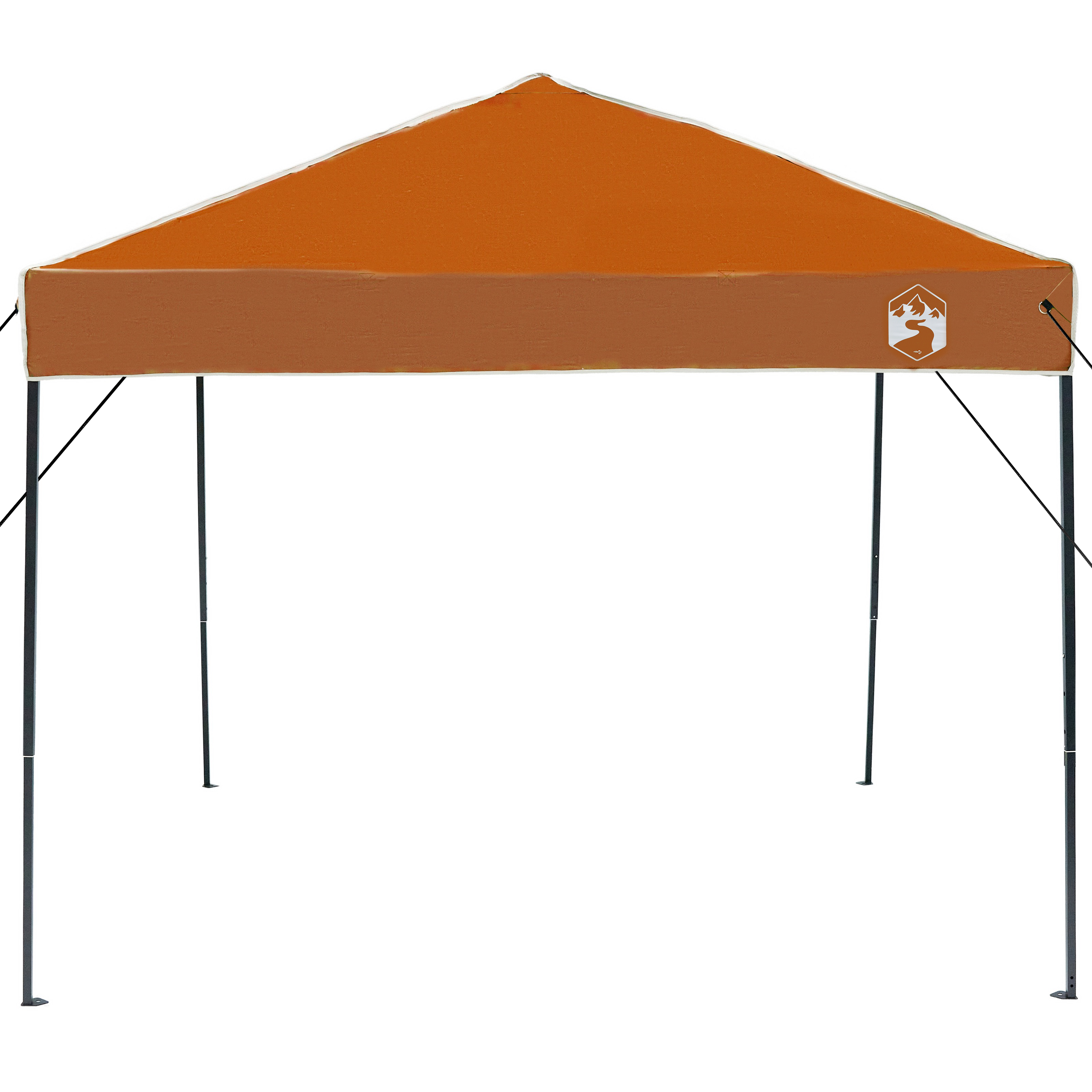 Canopy telt Oransje 250 x 250 x 227 / 236 / 245 cm Oxford-stoff
