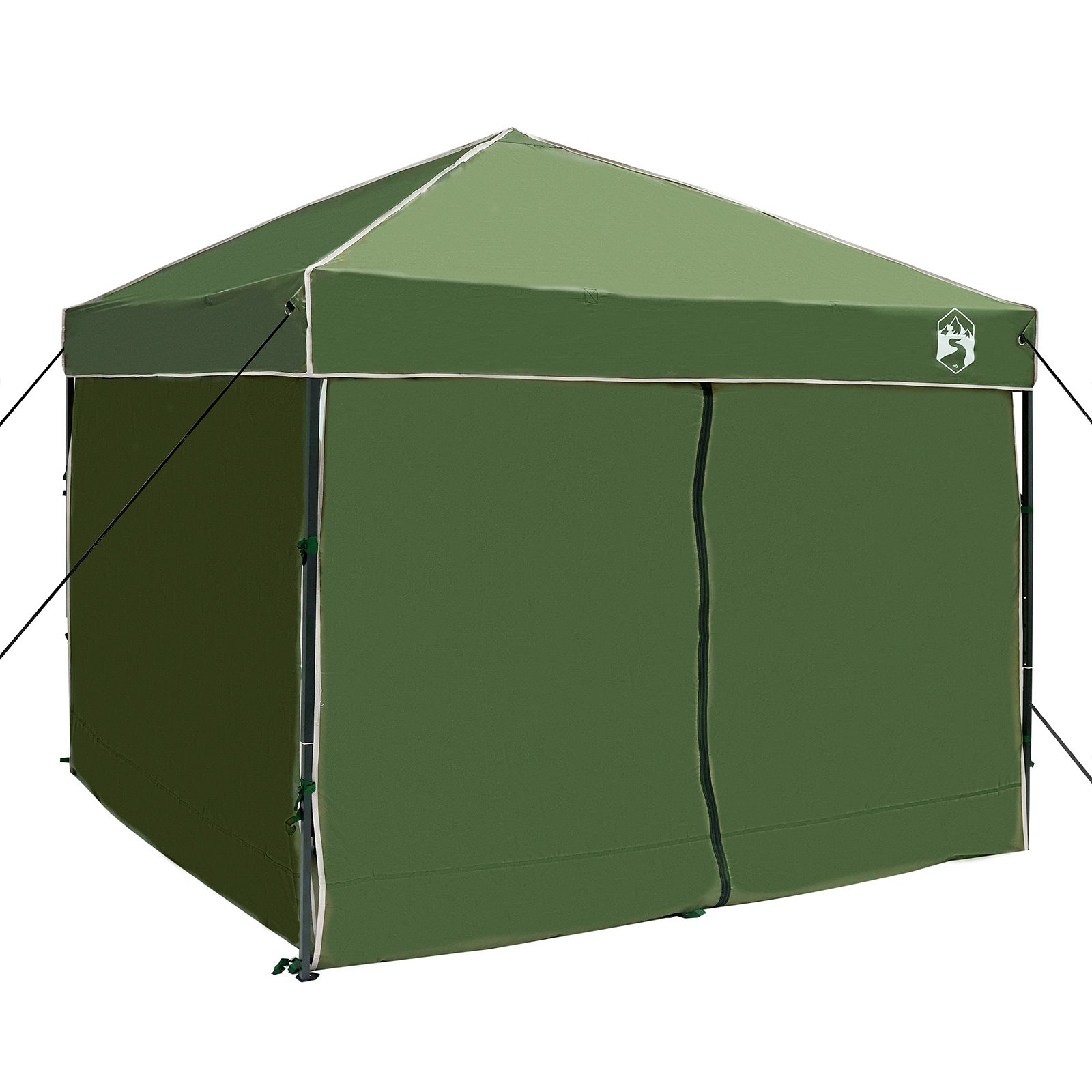 Canopy telt grønn 250 x 250 x 227 / 236 / 245 cm Oxford-stoff