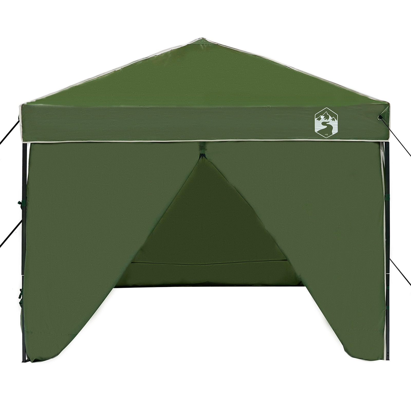 Canopy telt grønn 250 x 250 x 227 / 236 / 245 cm Oxford-stoff