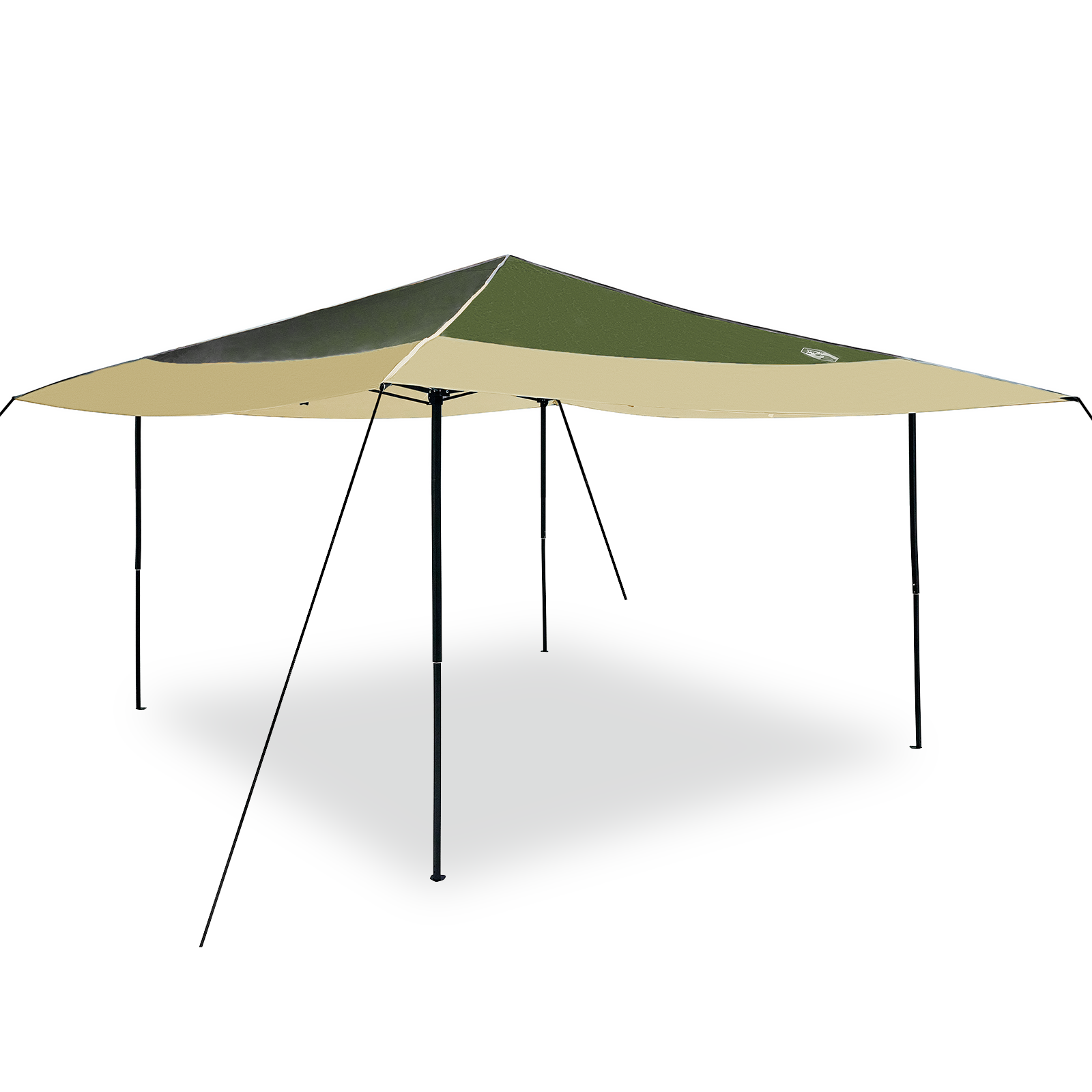 Canopy telt grønn 400 x 400 x 227 / 236 / 245 cm Oxford-stoff