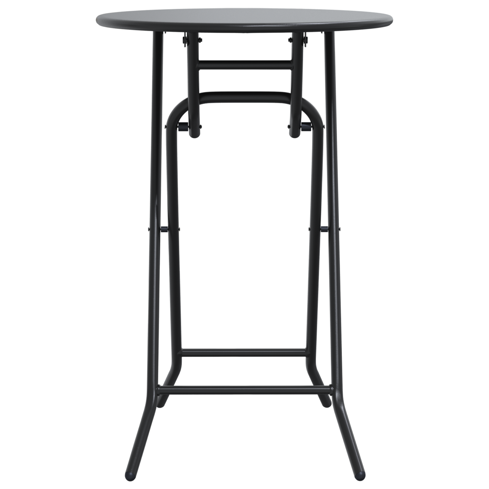 sammenleggbart hagebord Antrasitt Ø50x72 cm Stål