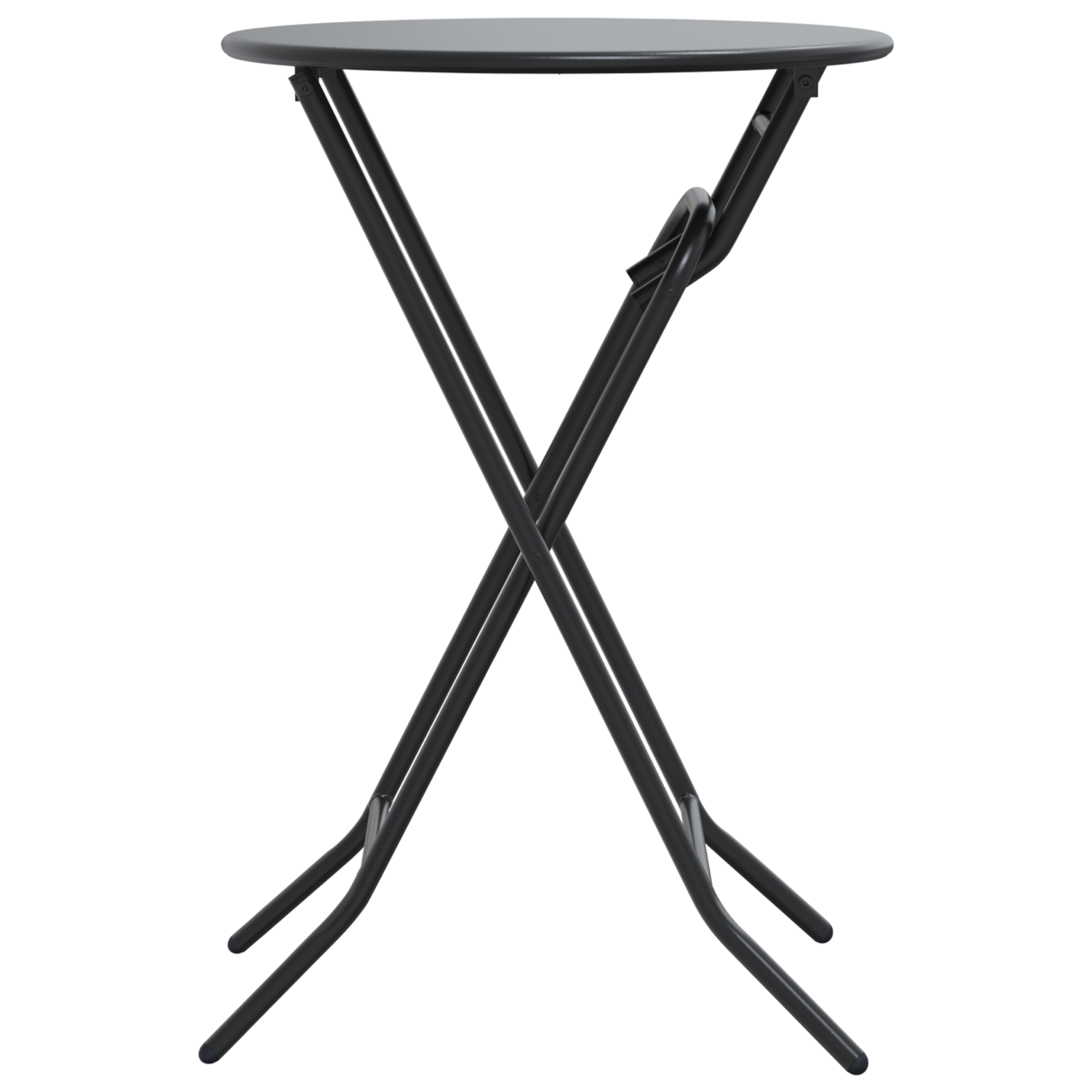 sammenleggbart hagebord Antrasitt Ø50x72 cm Stål