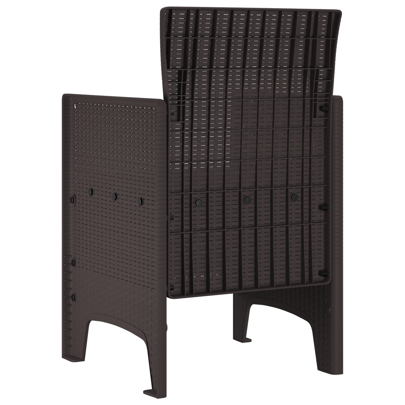 Hagemøbler med Puter 2 stk Brun Poly Rattan