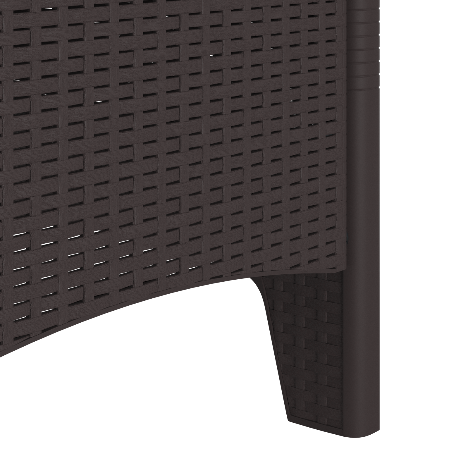 hagemøbler 4 stk Brun Poly Rattan