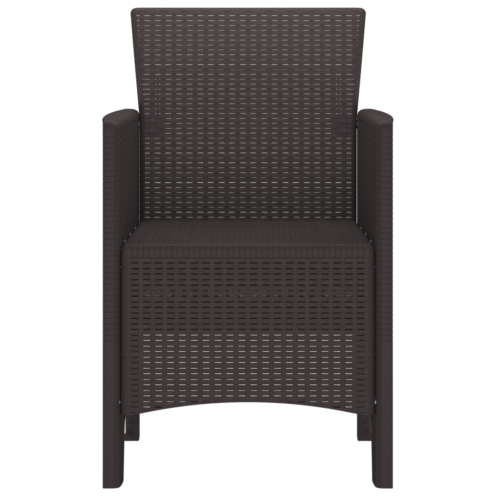 hagemøbler 4 stk Brun Poly Rattan