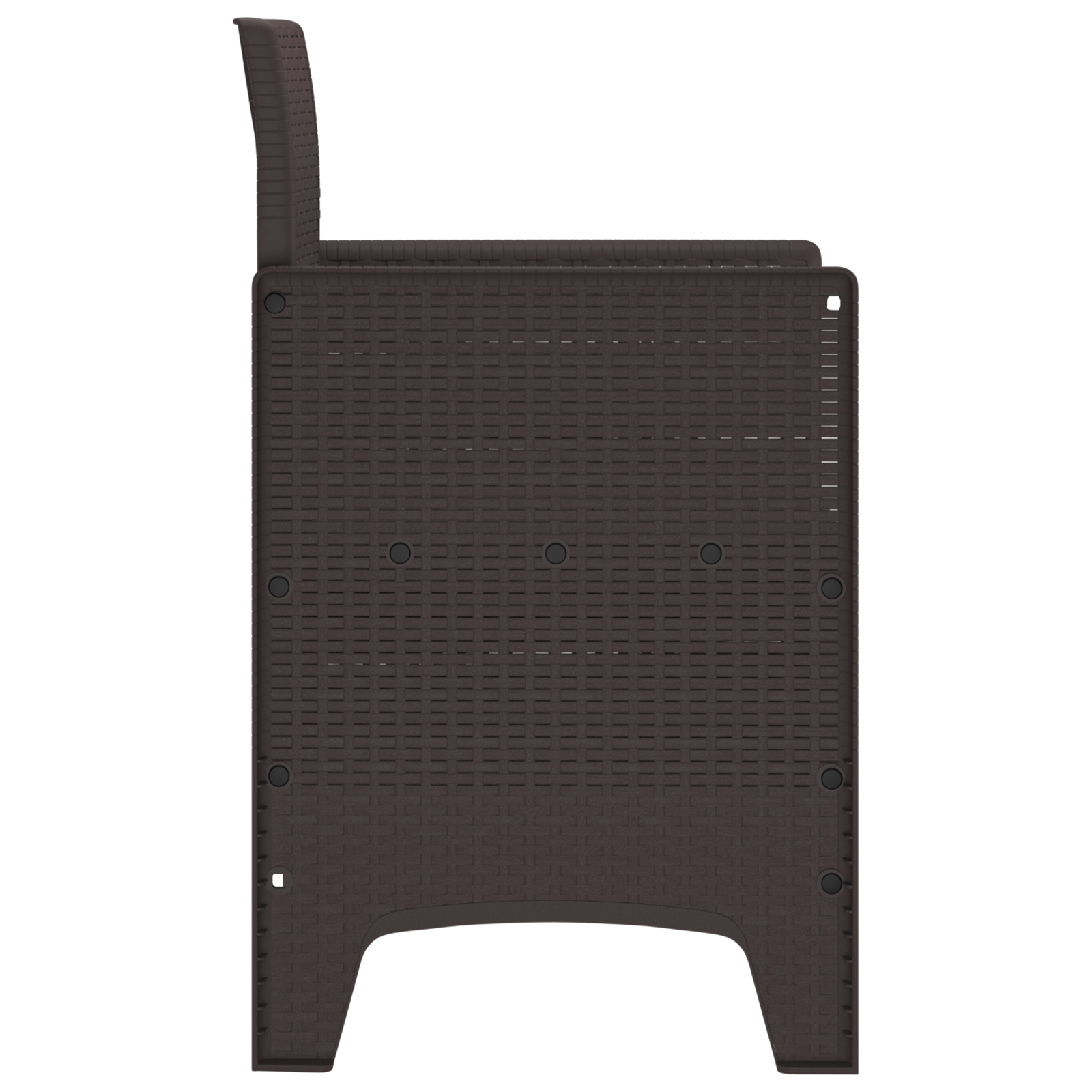hagemøbler 4 stk Brun Poly Rattan