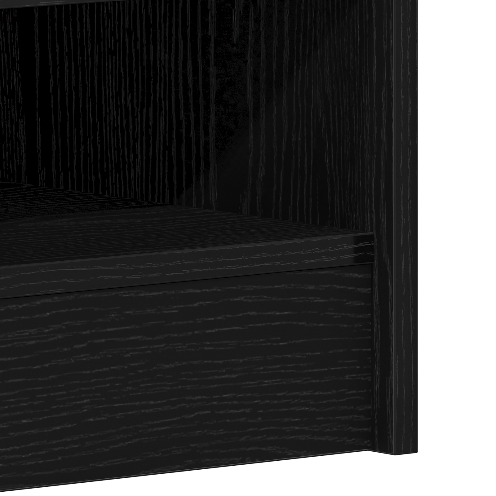 Skohylle Svart Eik 60x35x92 cm Laget av tre