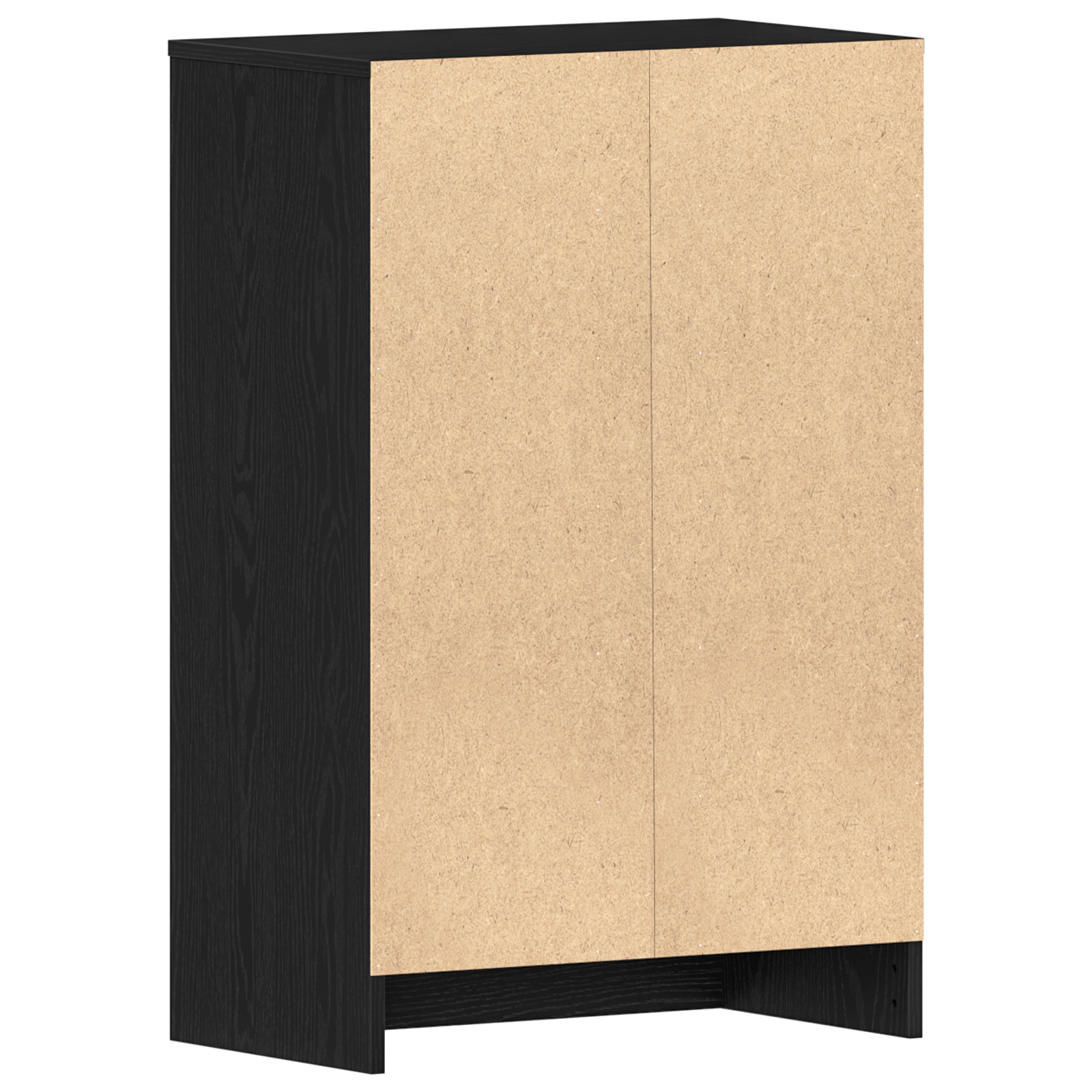 Skohylle Svart Eik 60x35x92 cm Laget av tre