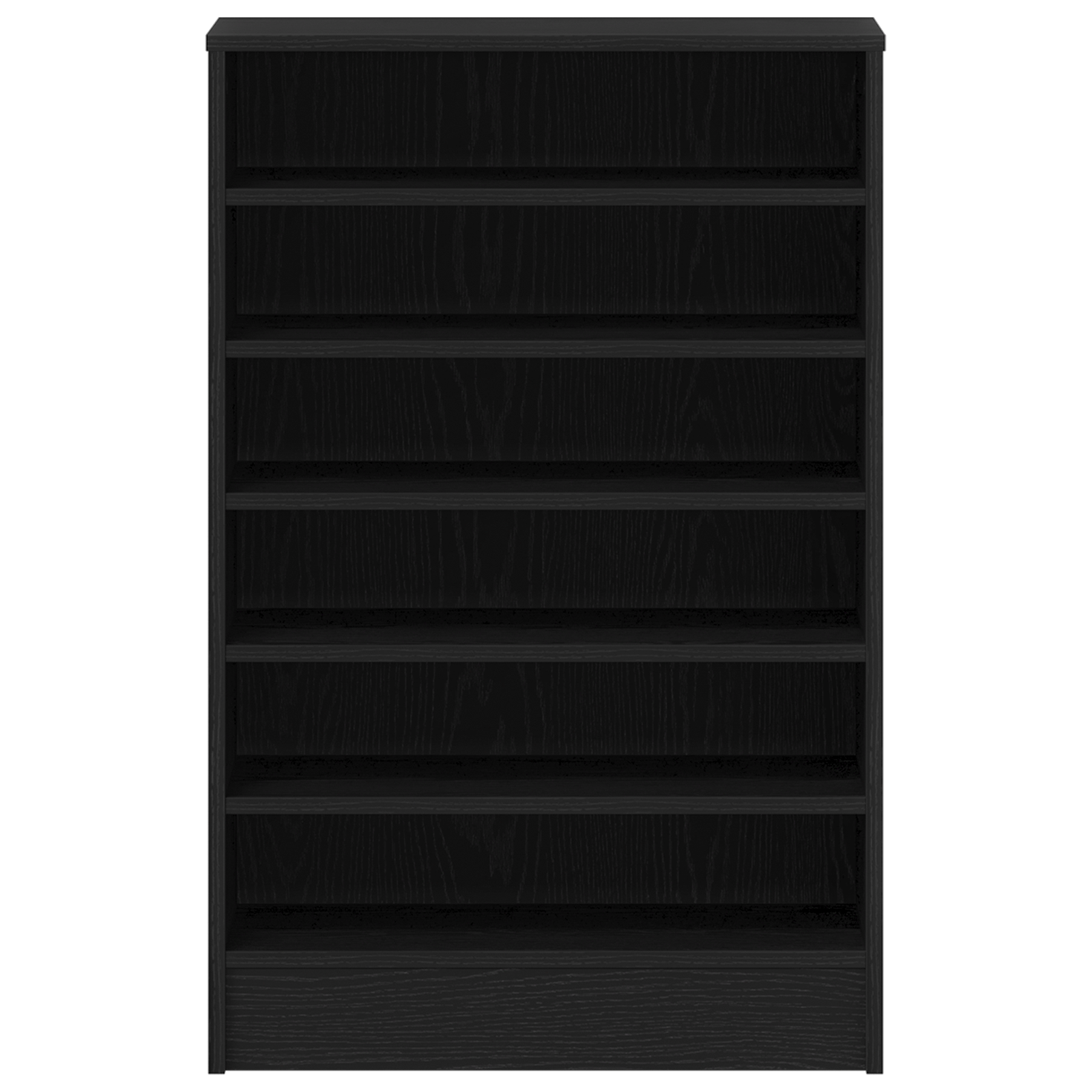 Skohylle Svart Eik 60x35x92 cm Laget av tre