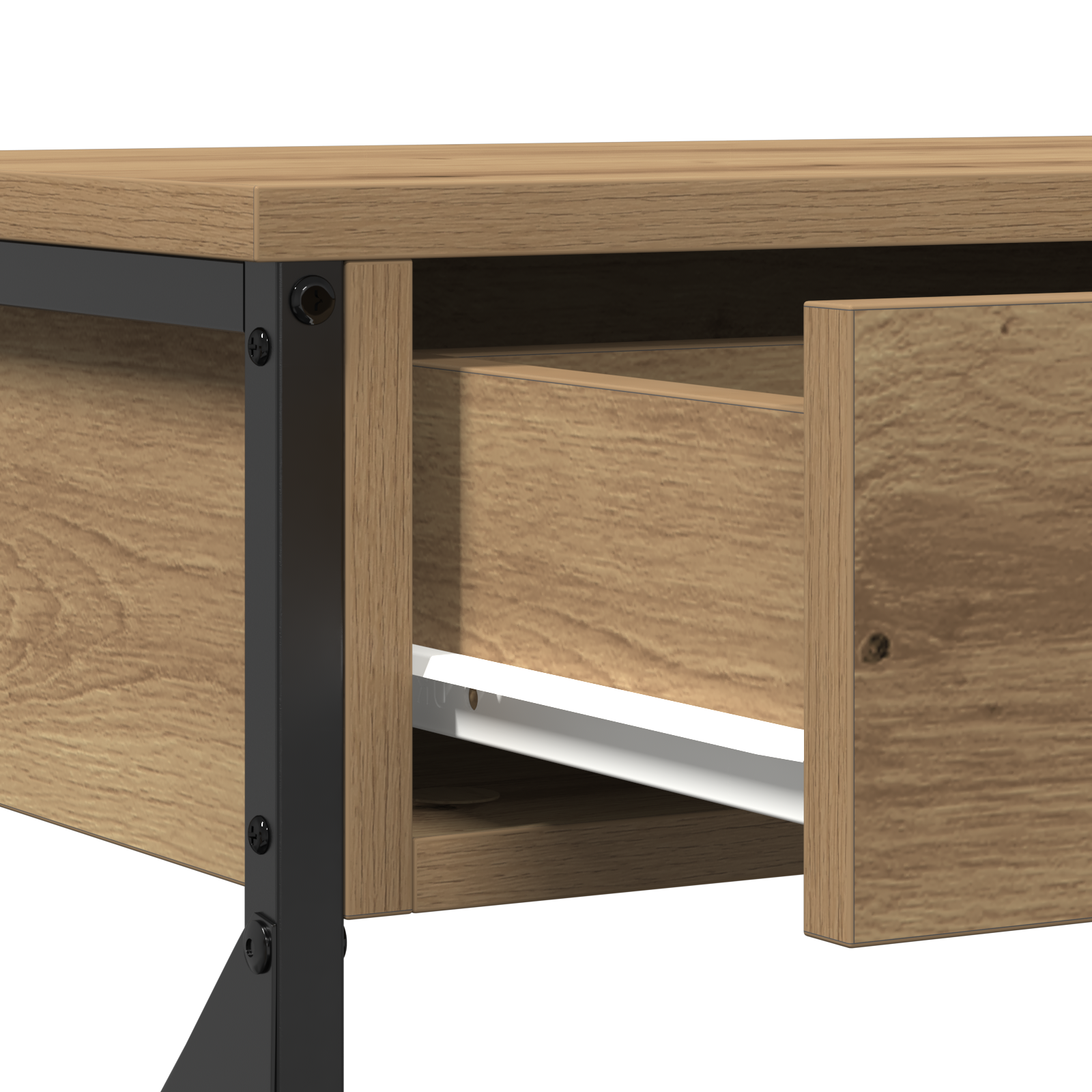 Konsollbord Artisan Eik 100x28x75 cm Ingeniørtre & Stål