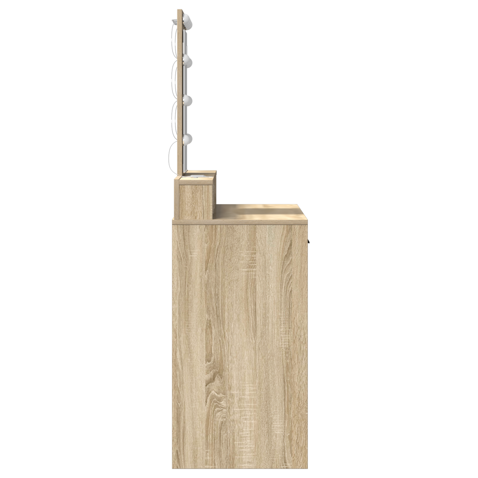 Dressing Table med LED lys Sonoma Eik 100x41x140 cm