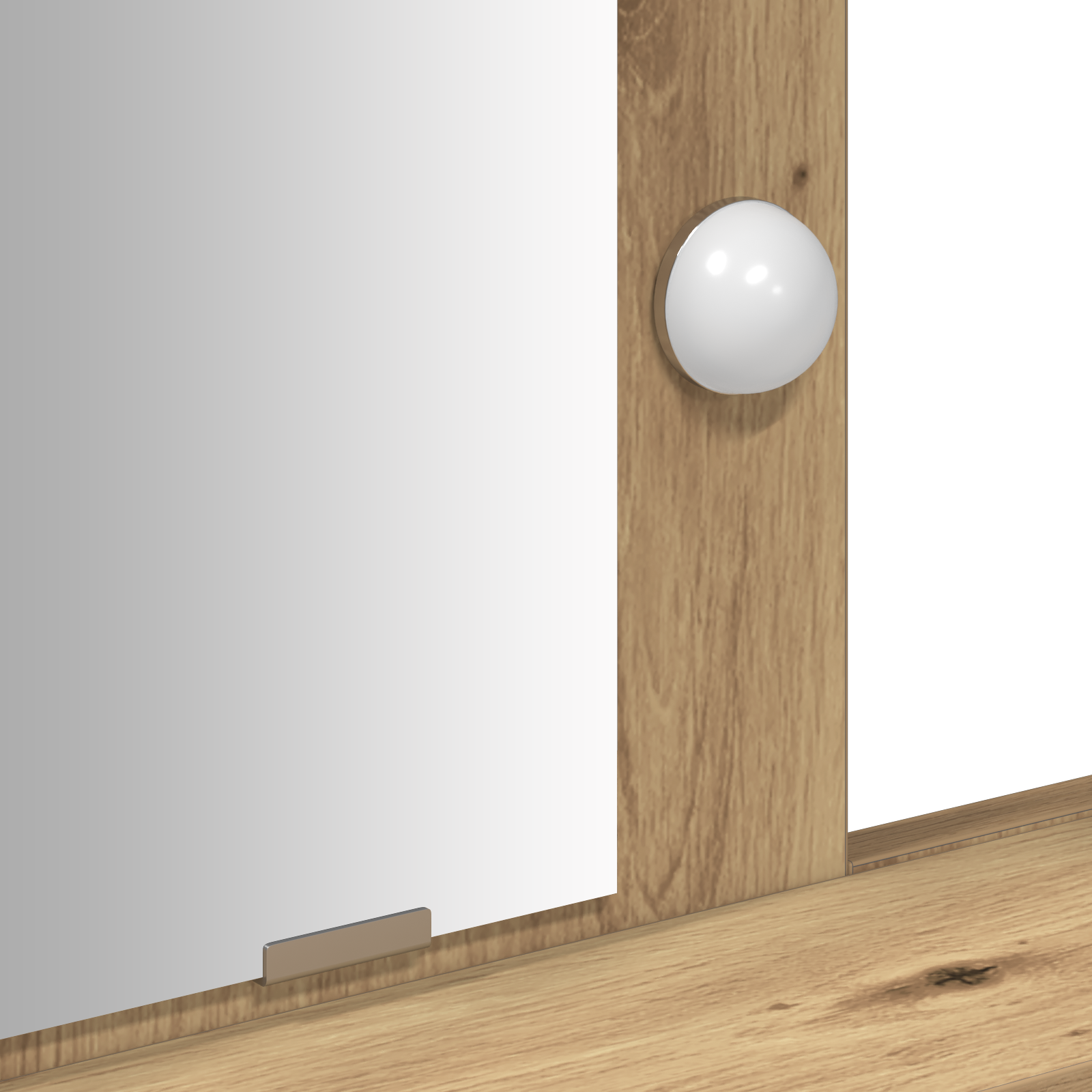 Sminkebord med LED-lamper Artisan Eik 100x41x140 cm