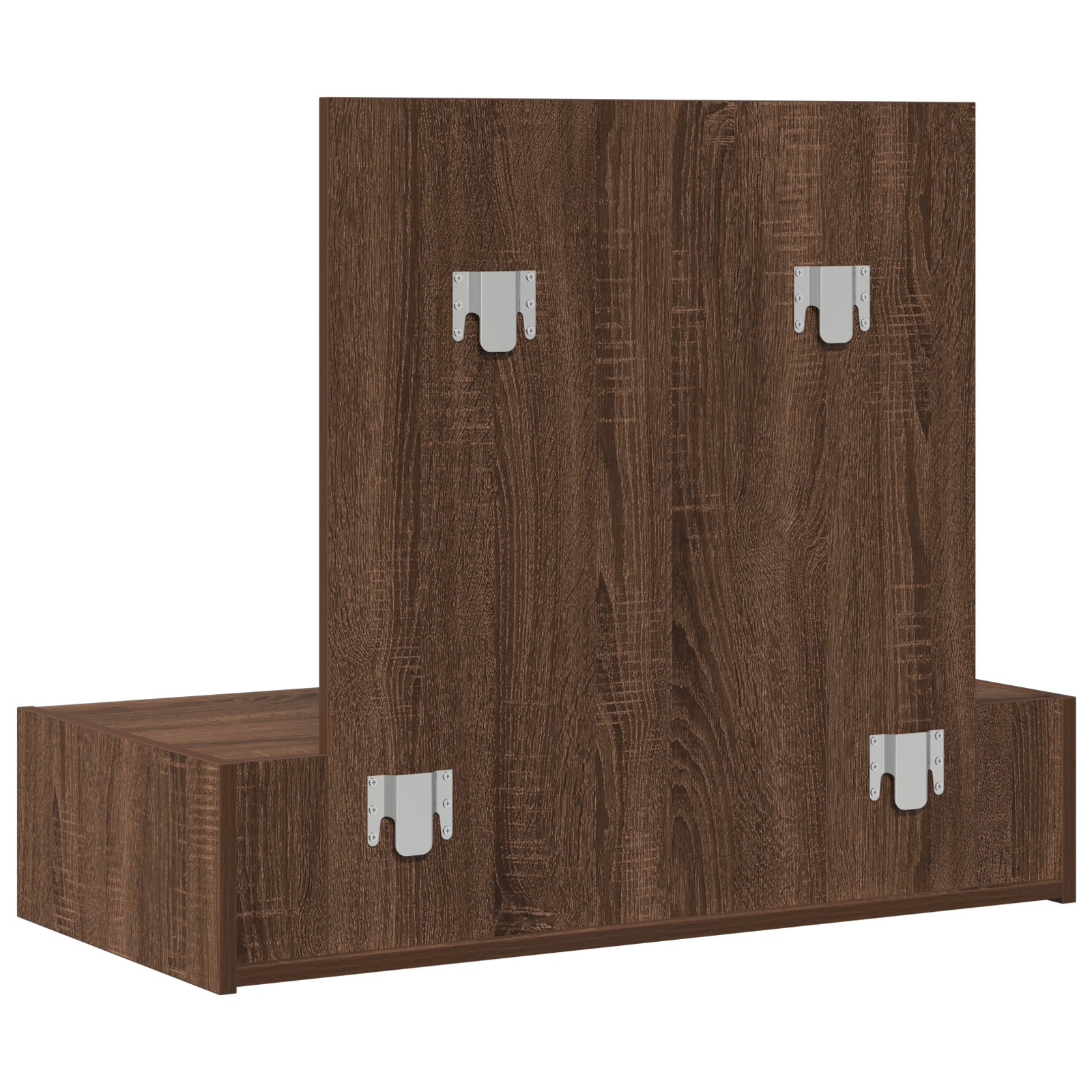 Vegghengt sminkebord Brun Eik 83x40x70 cm